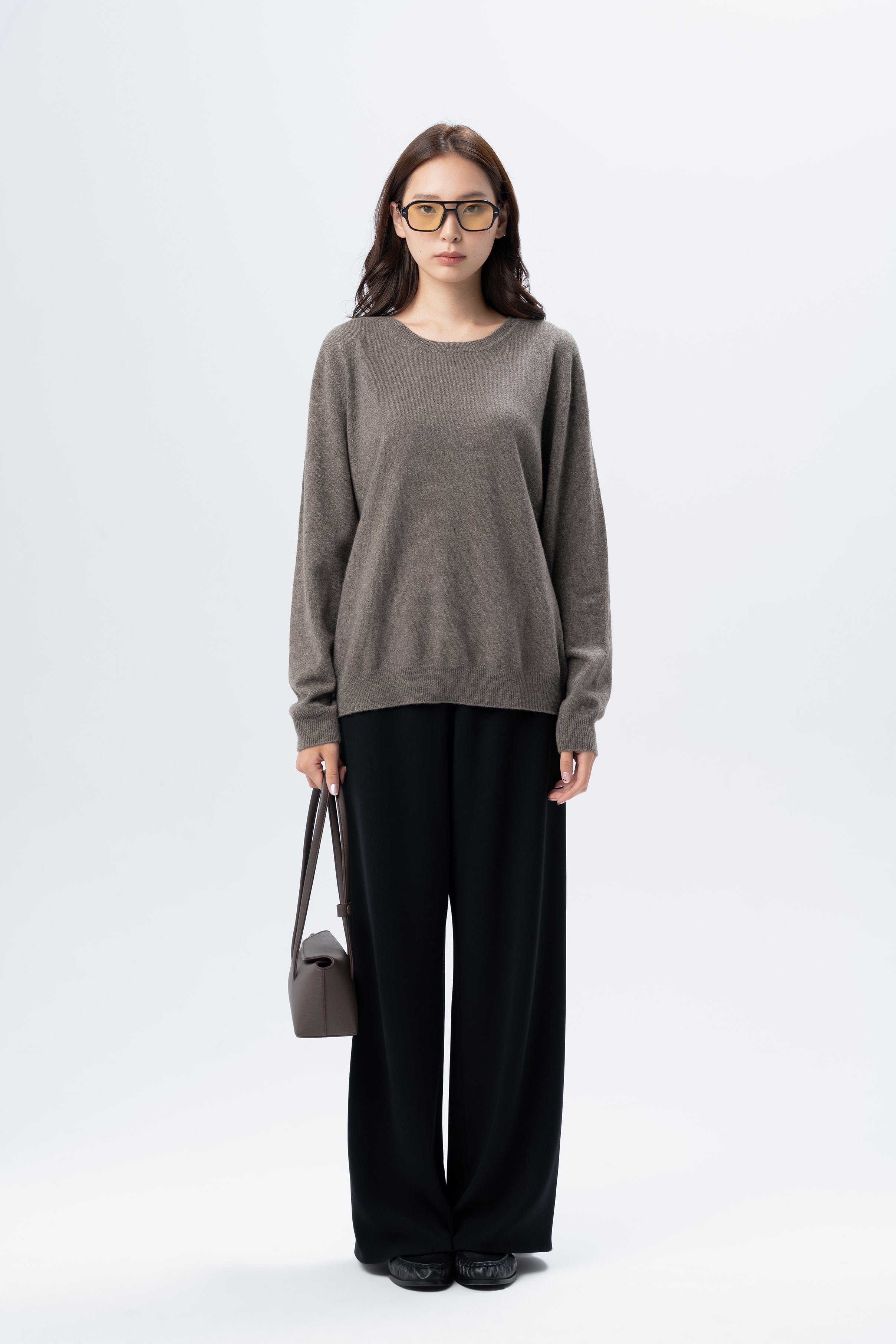 Natural Brown Crewneck