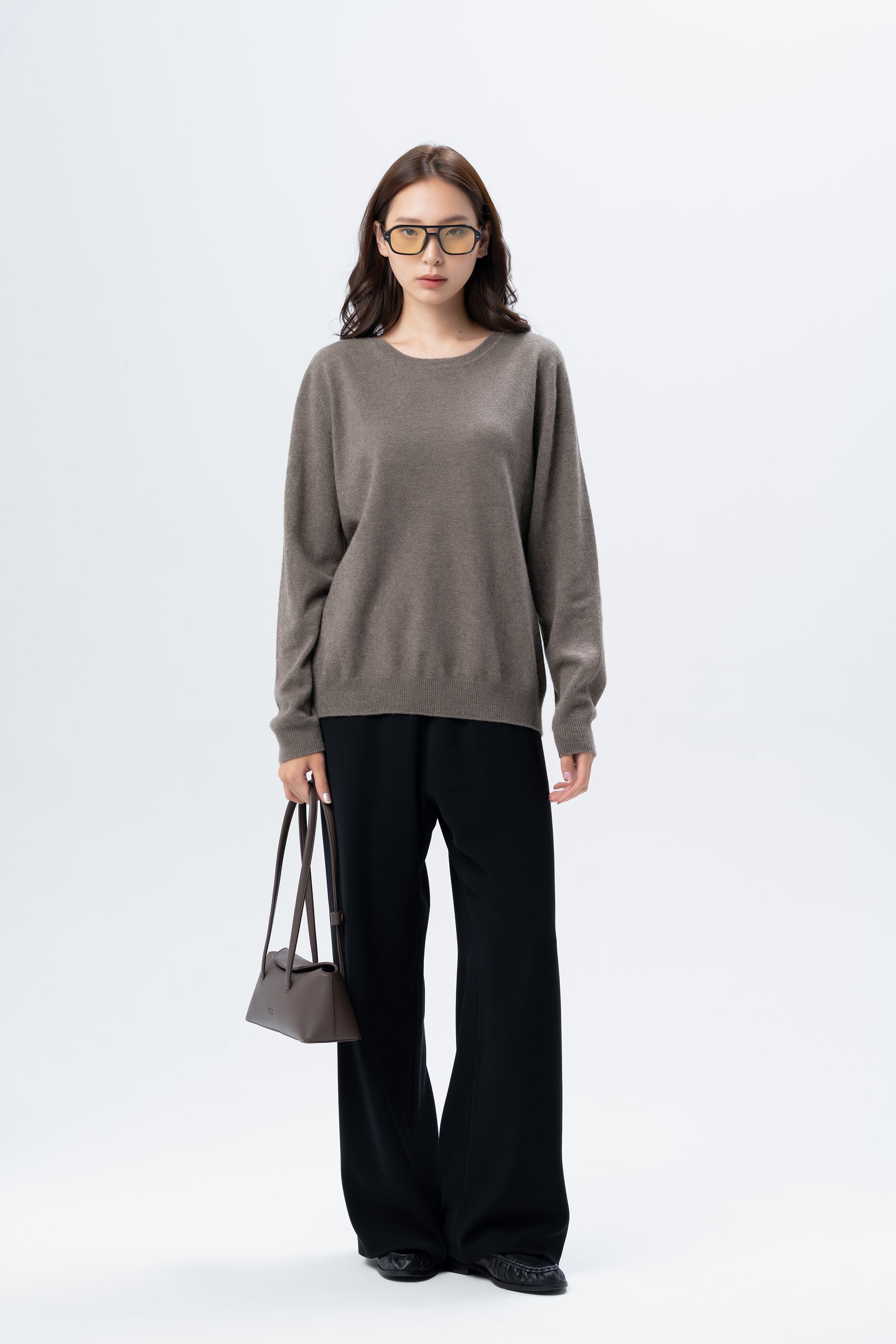 Natural Brown Crewneck