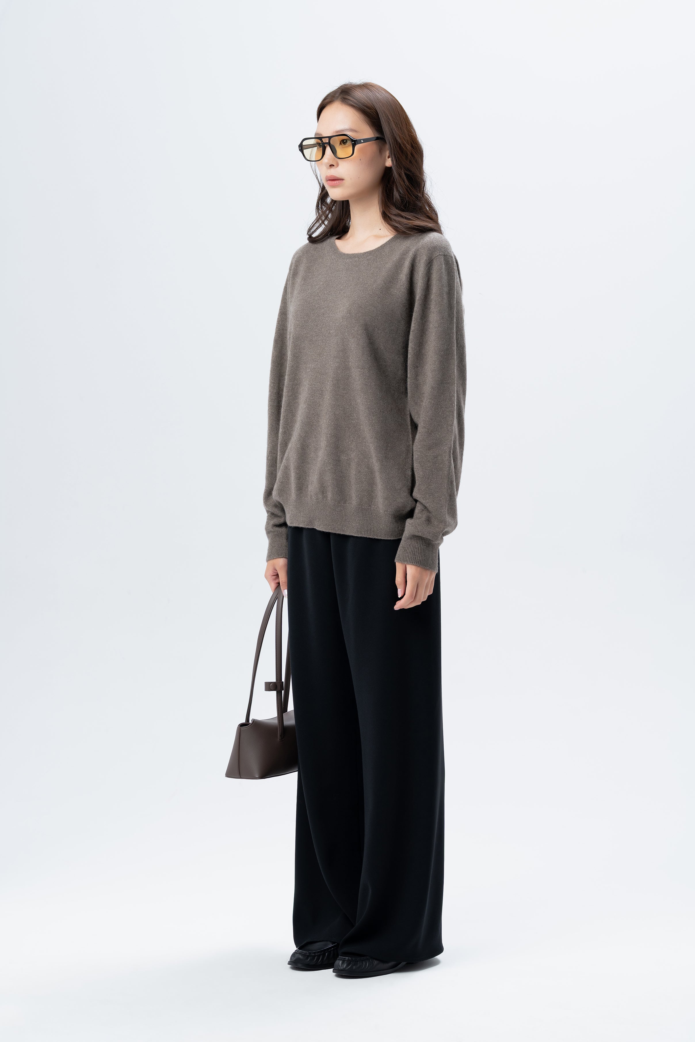 Natural Brown Crewneck
