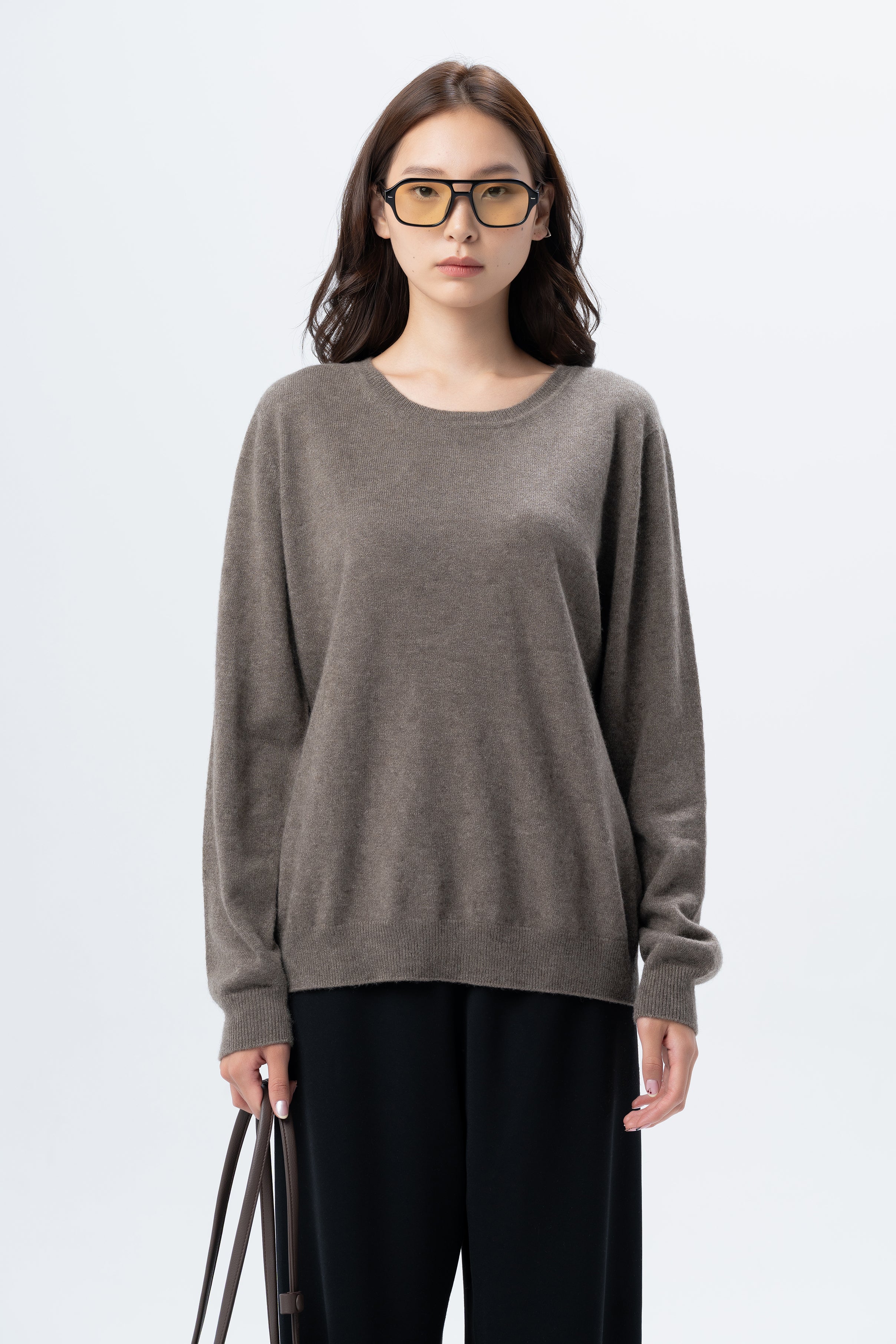 Natural Brown Crewneck