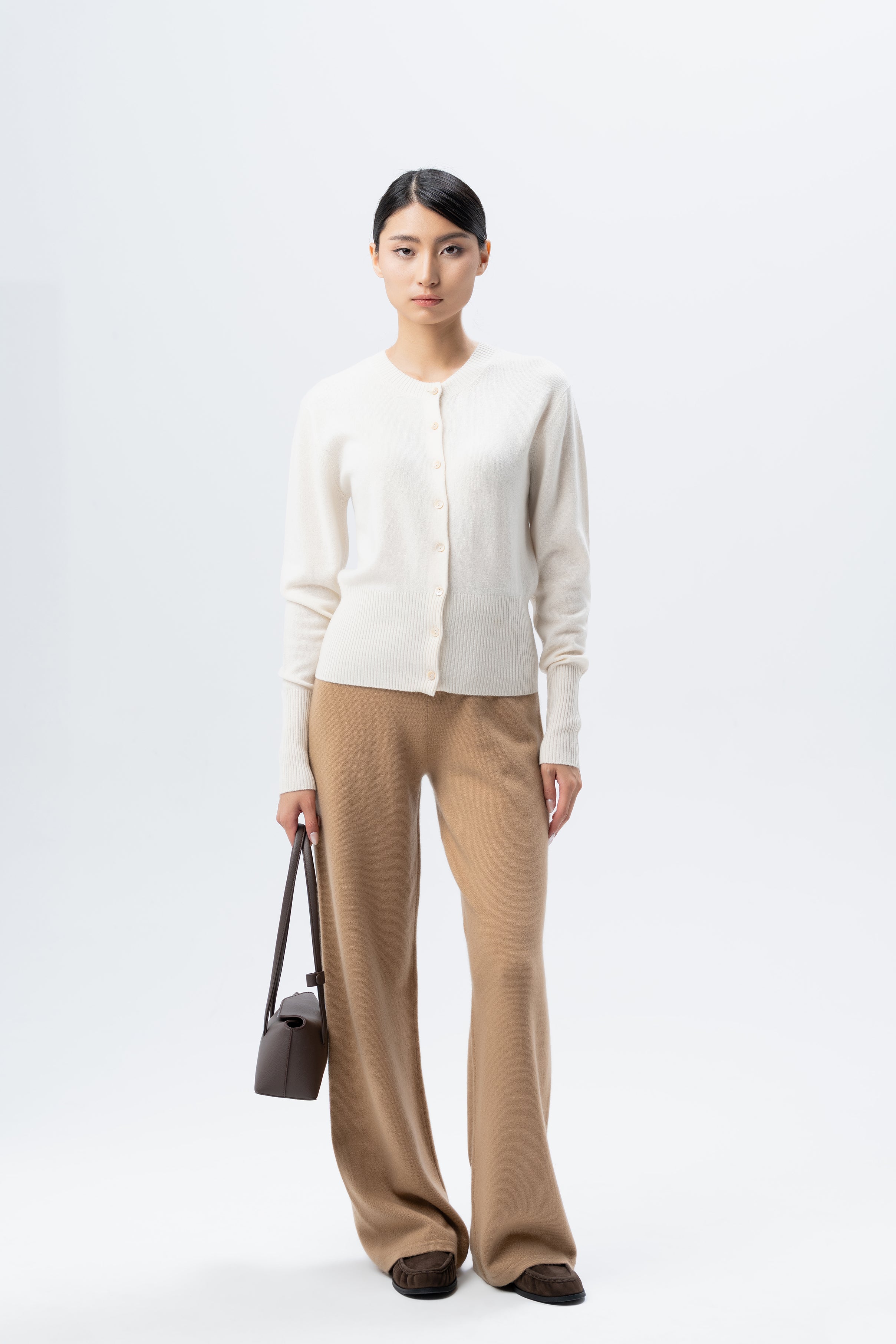 Crew-Neck Cardigan