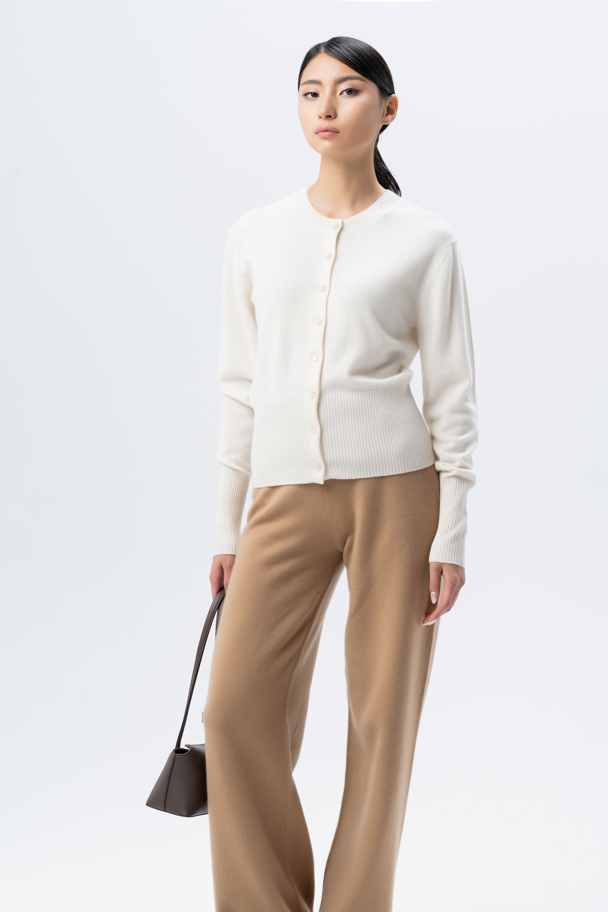 Crew-Neck Cardigan