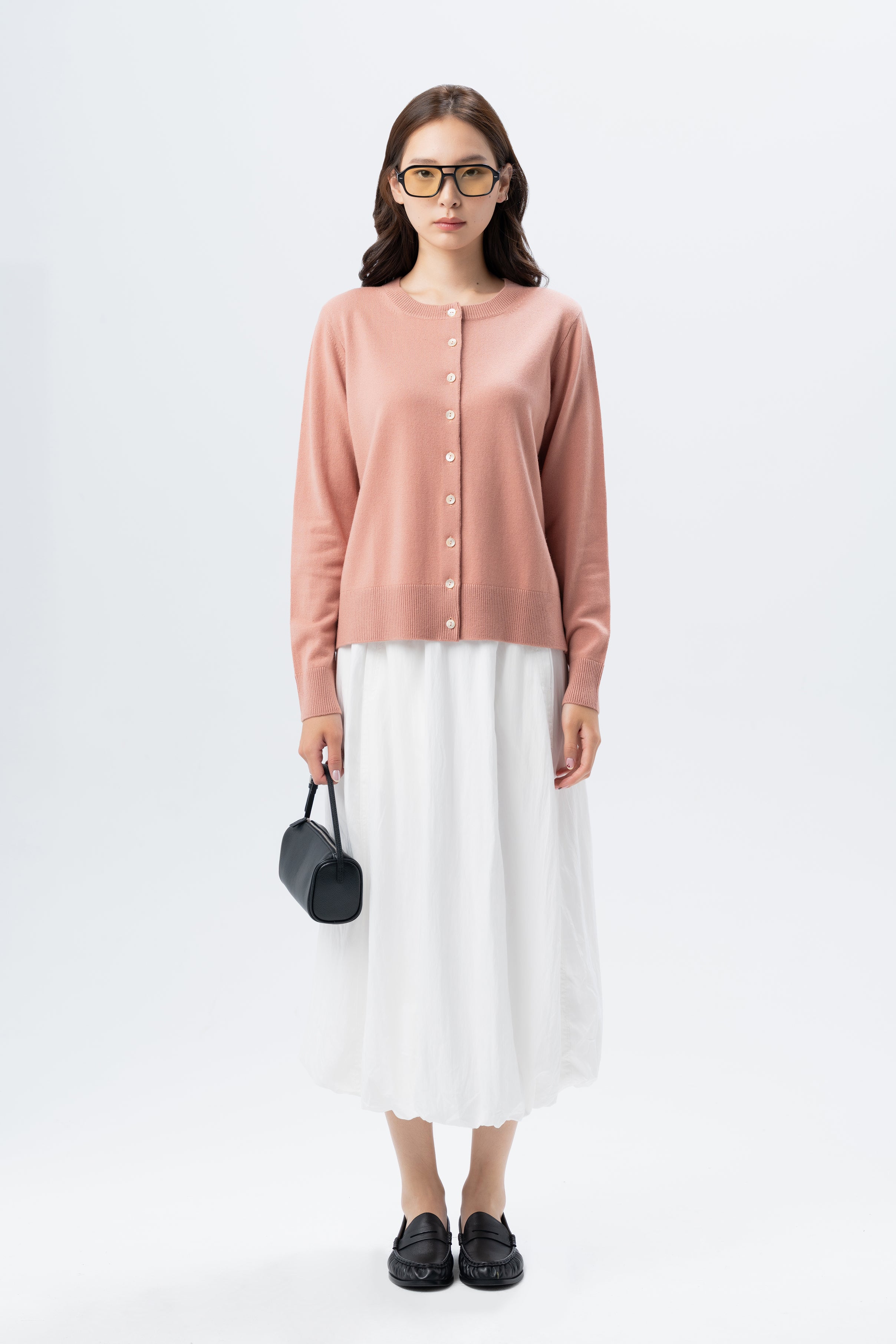 Crew-Neck Cardigan