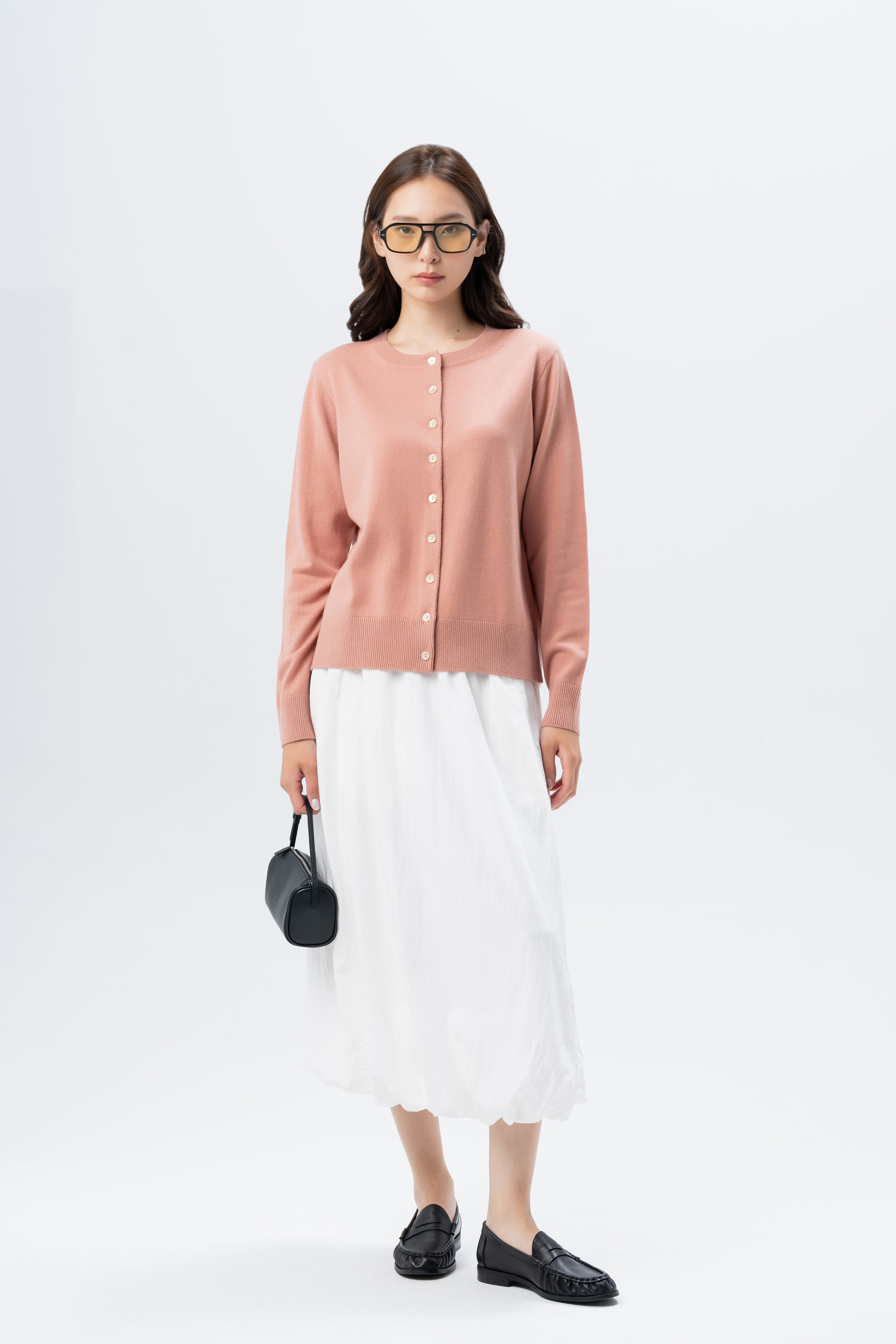 Crew-Neck Cardigan