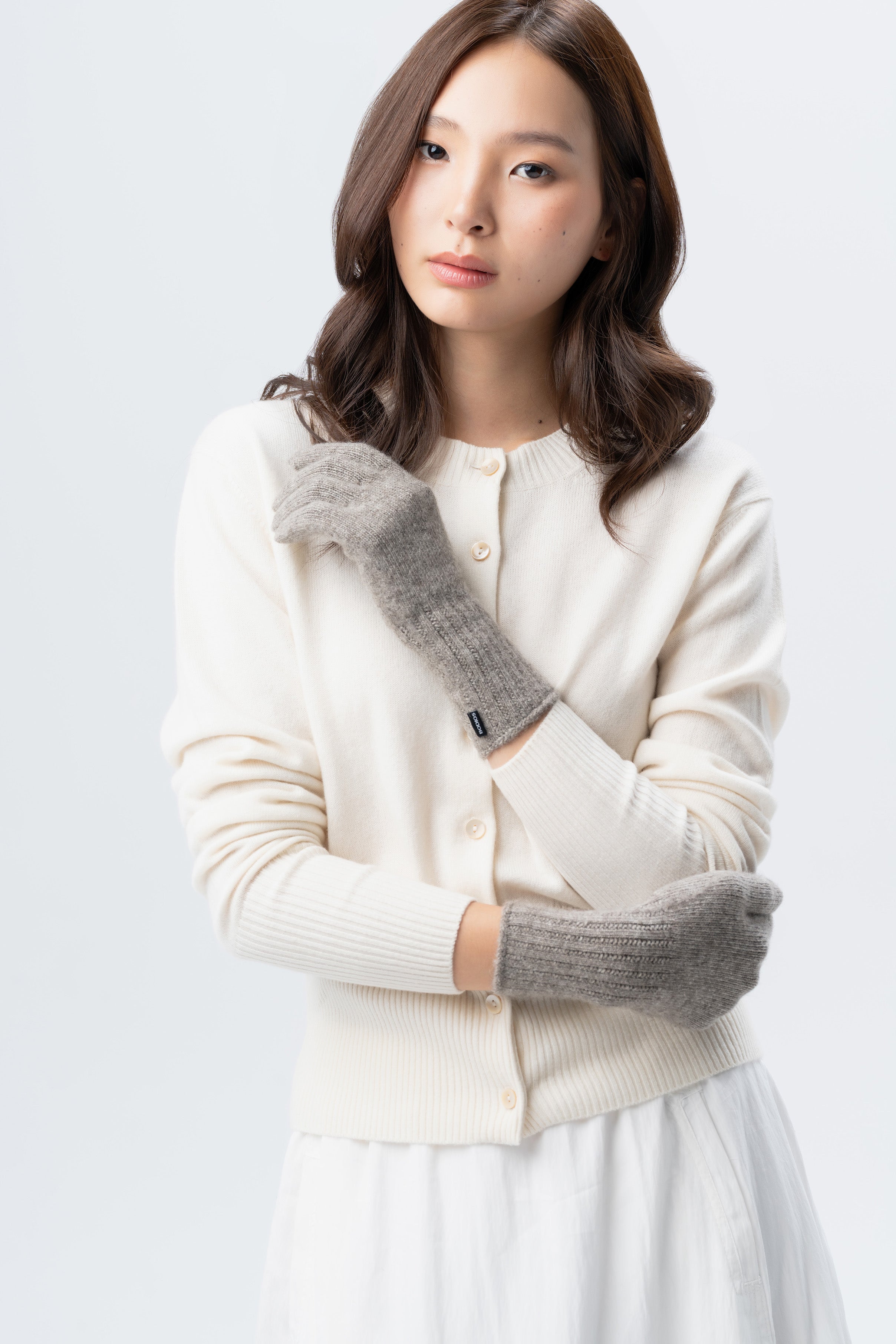Brown Cashmere Gloves