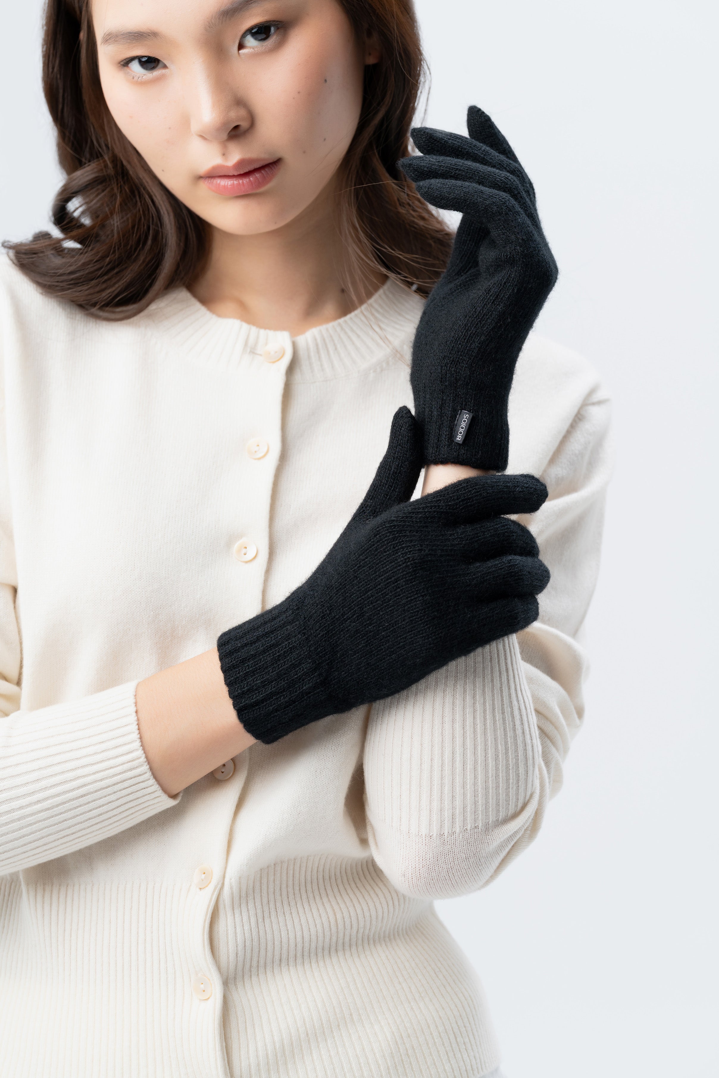 Black Cashmere Gloves