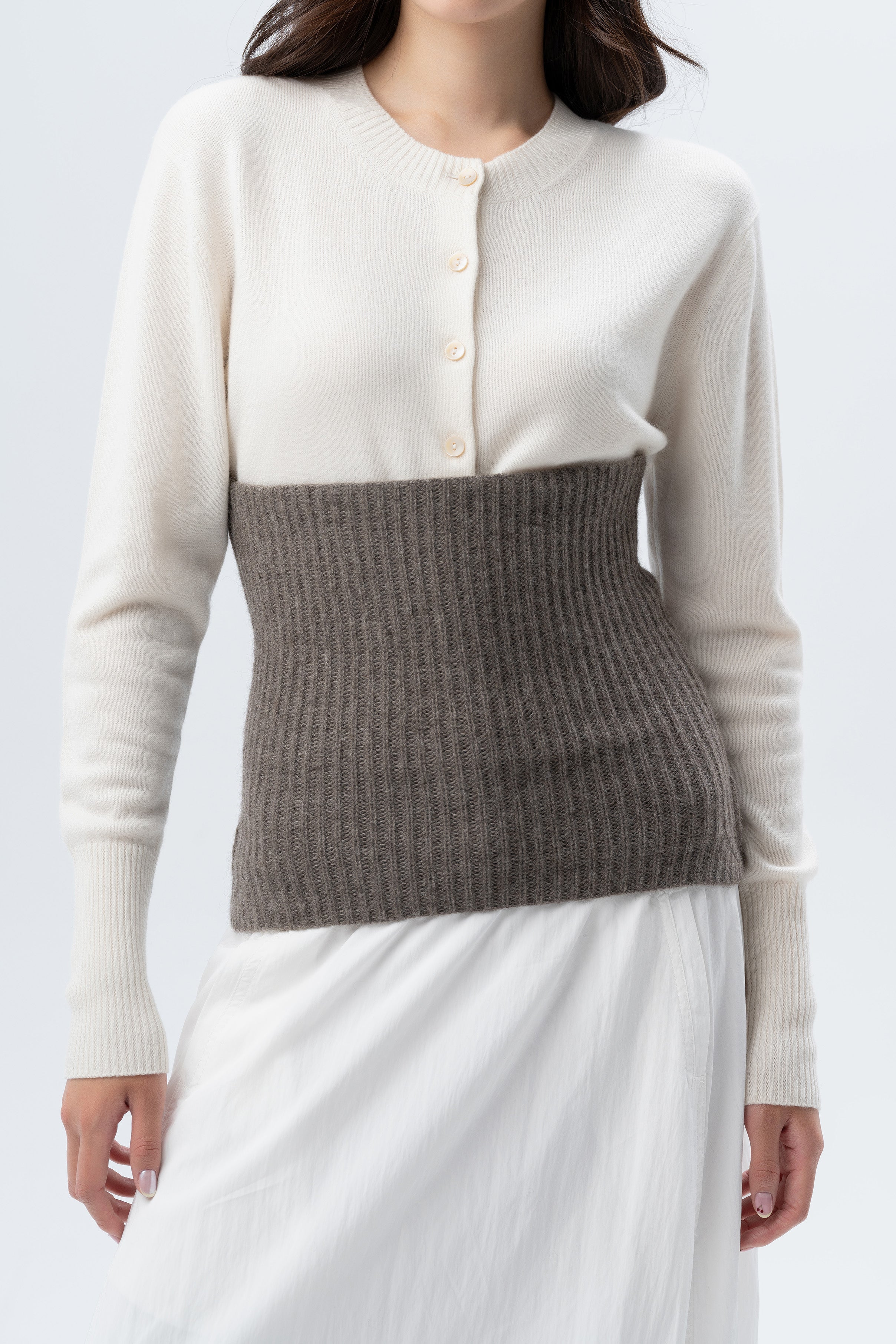 Bodios Light Brown Neck & Belly Warmer