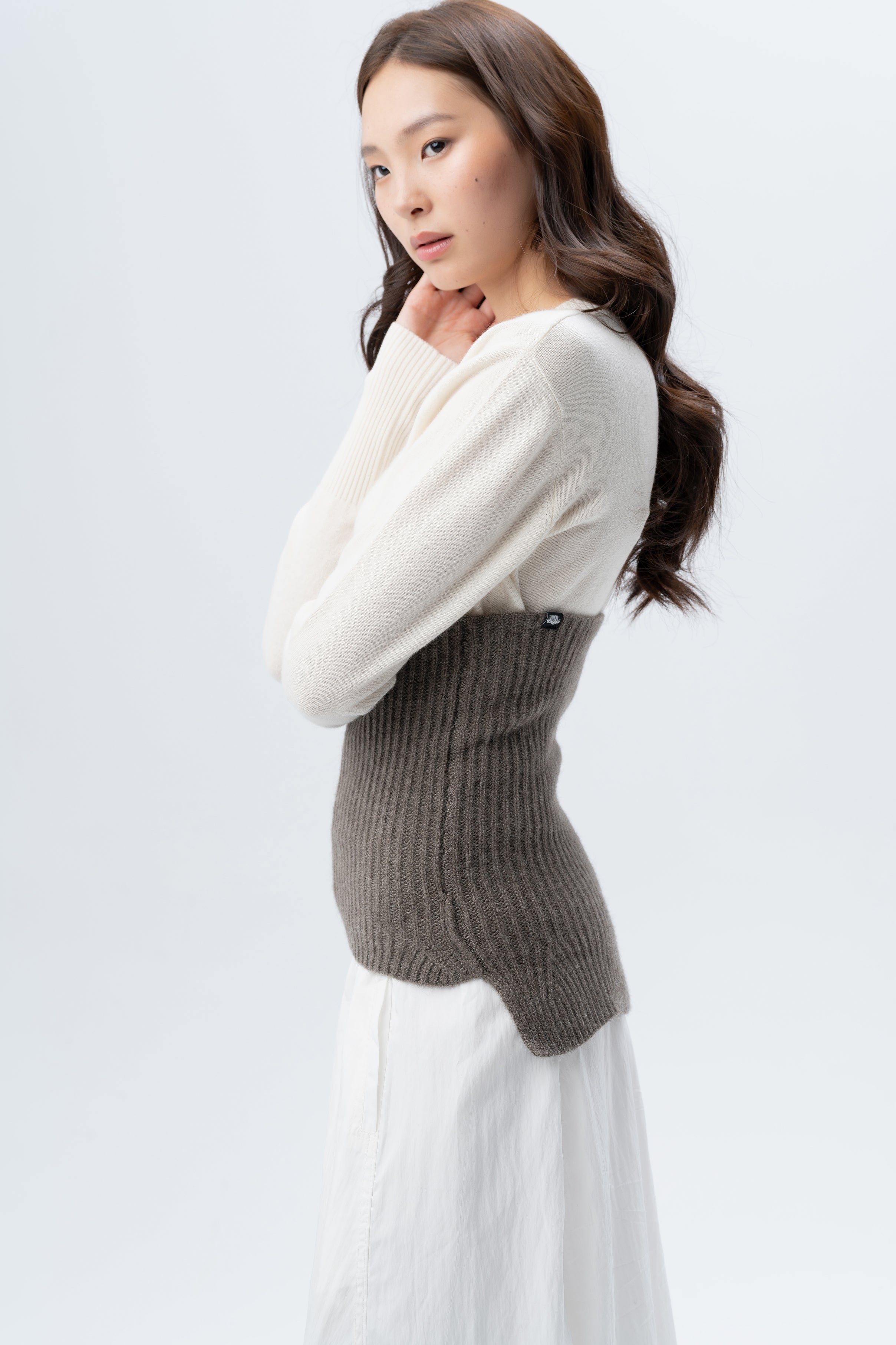 Bodios Light Brown Neck & Belly Warmer