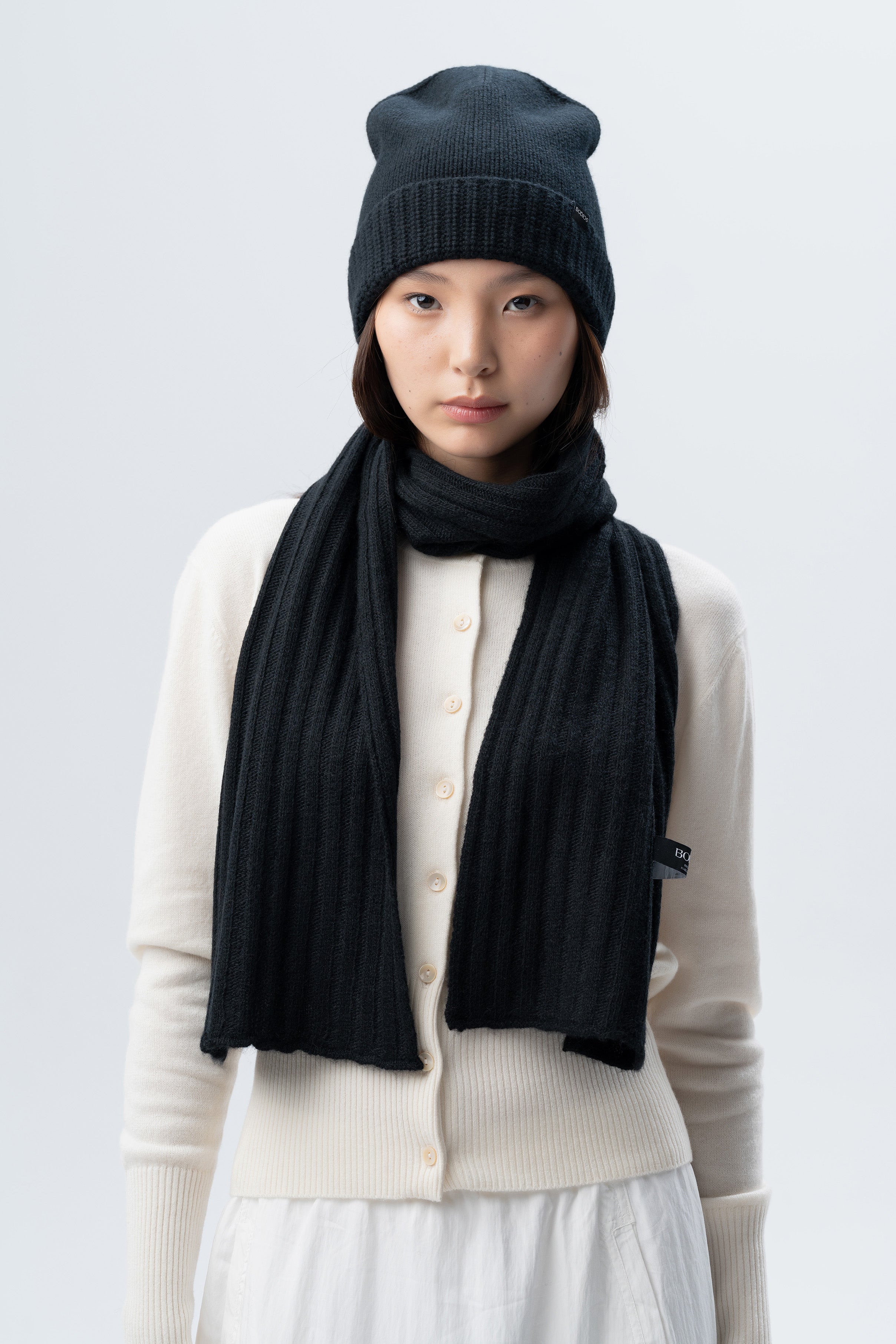 Black Cashmere Scarf