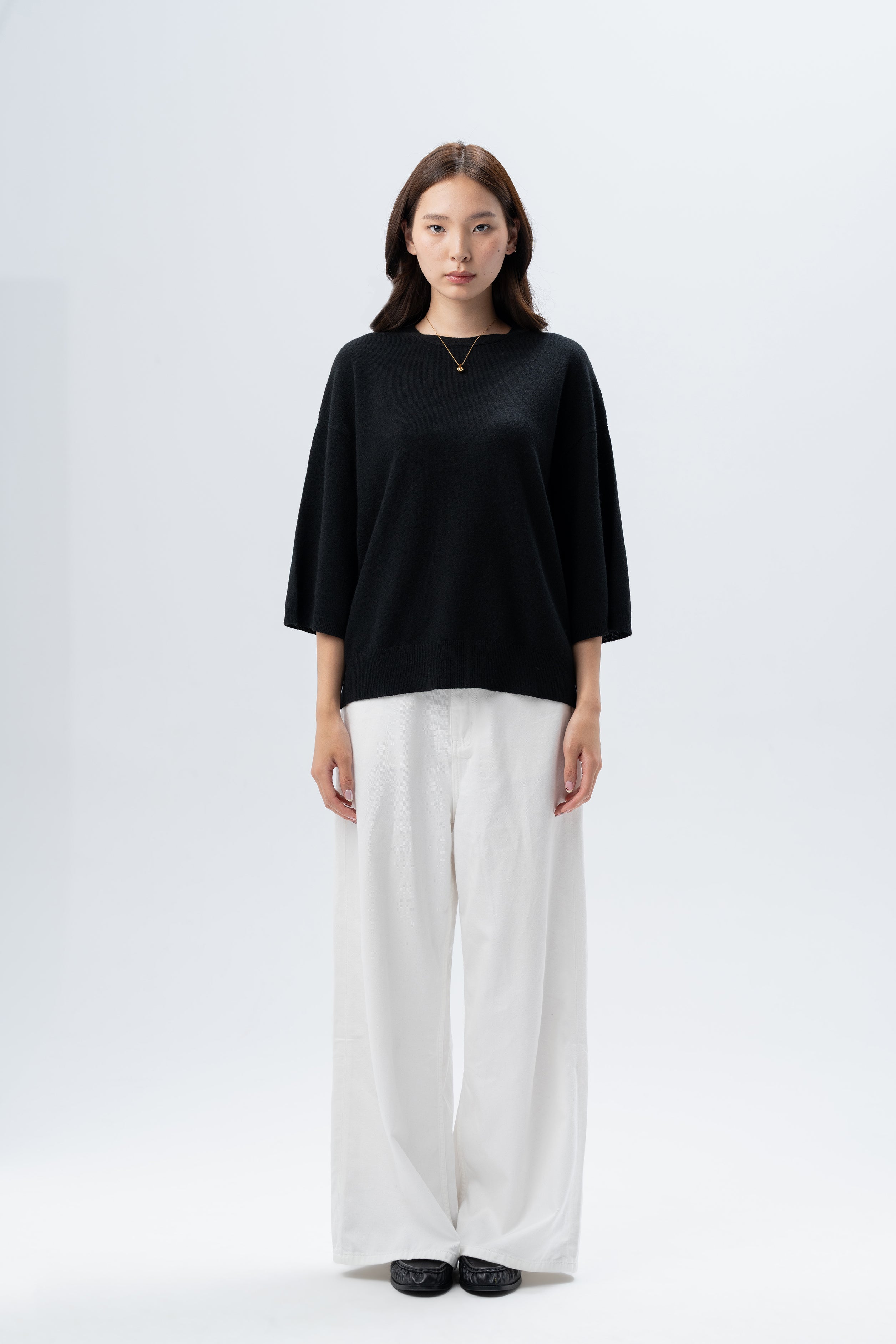Black Cashmere T-Shirt
