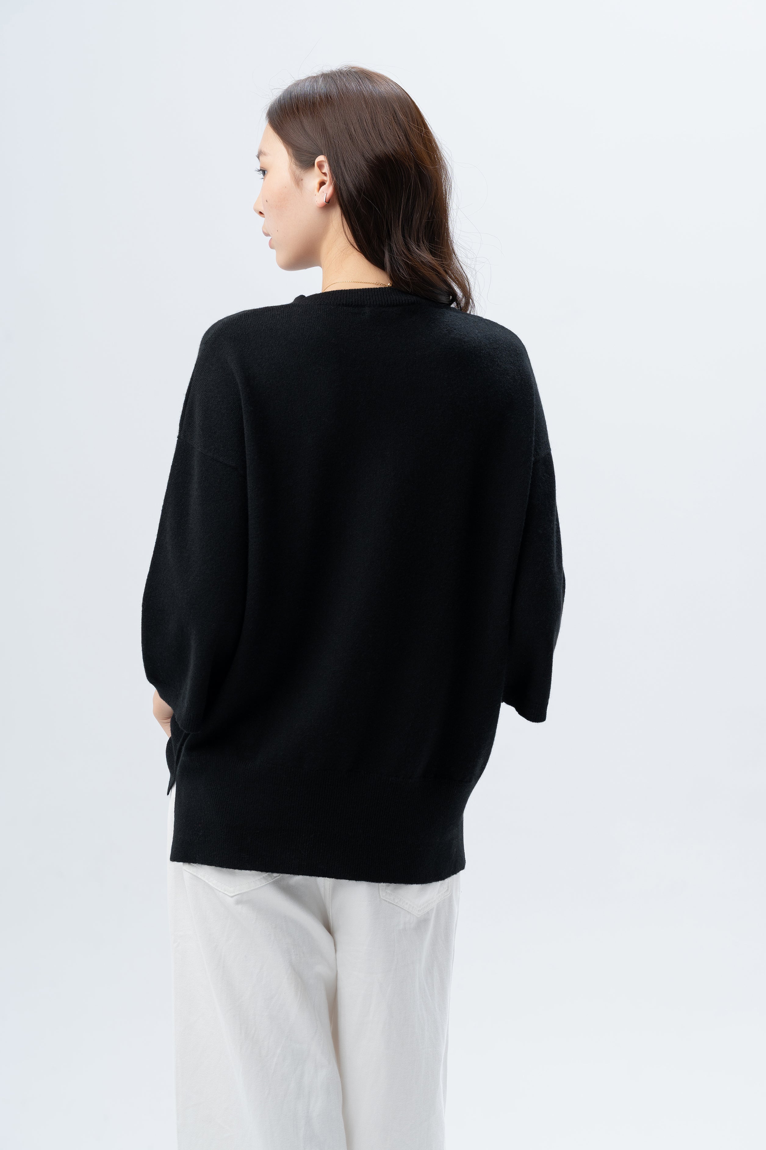 Black Cashmere T-Shirt