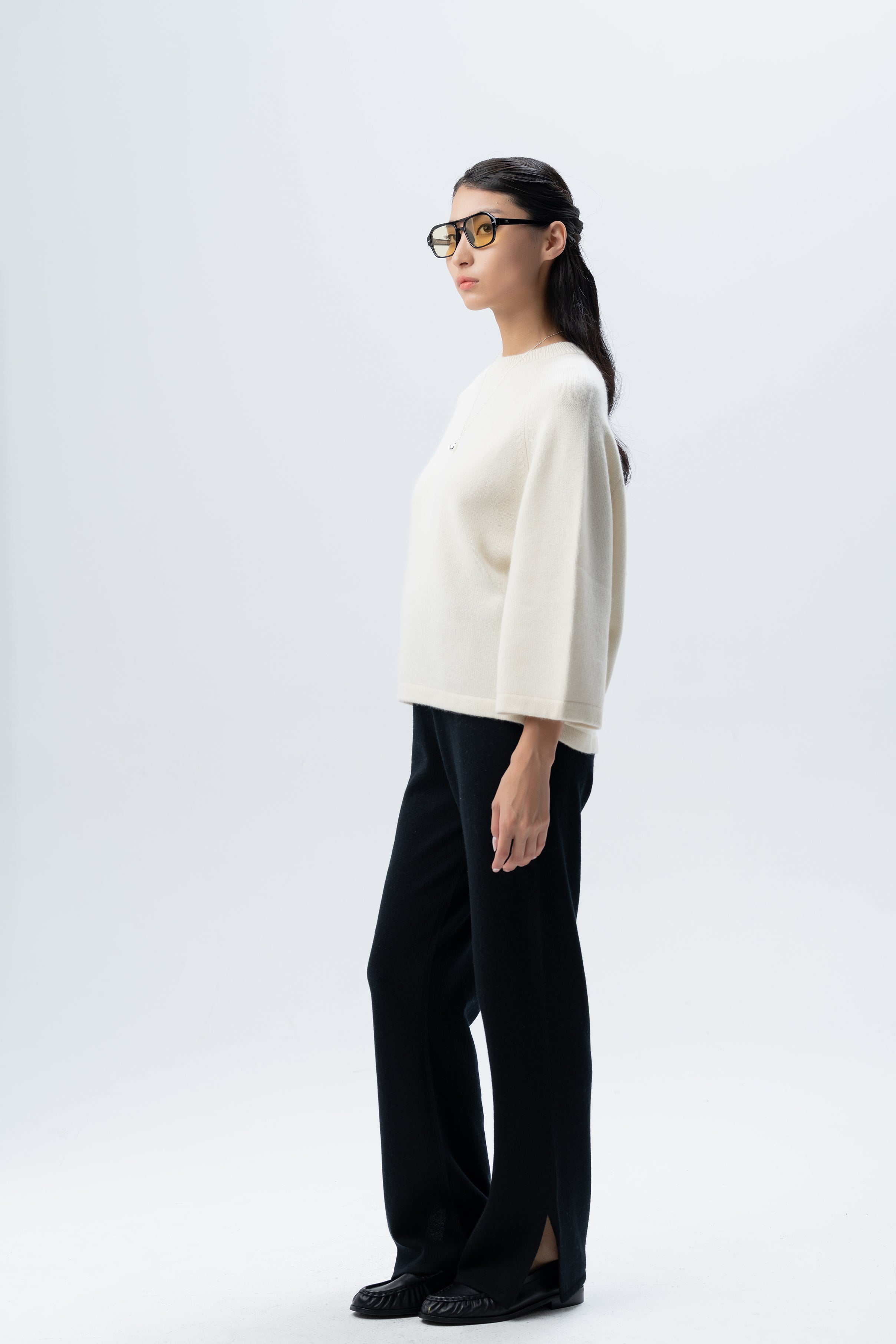 Tonot Lightweight Cream Jumper