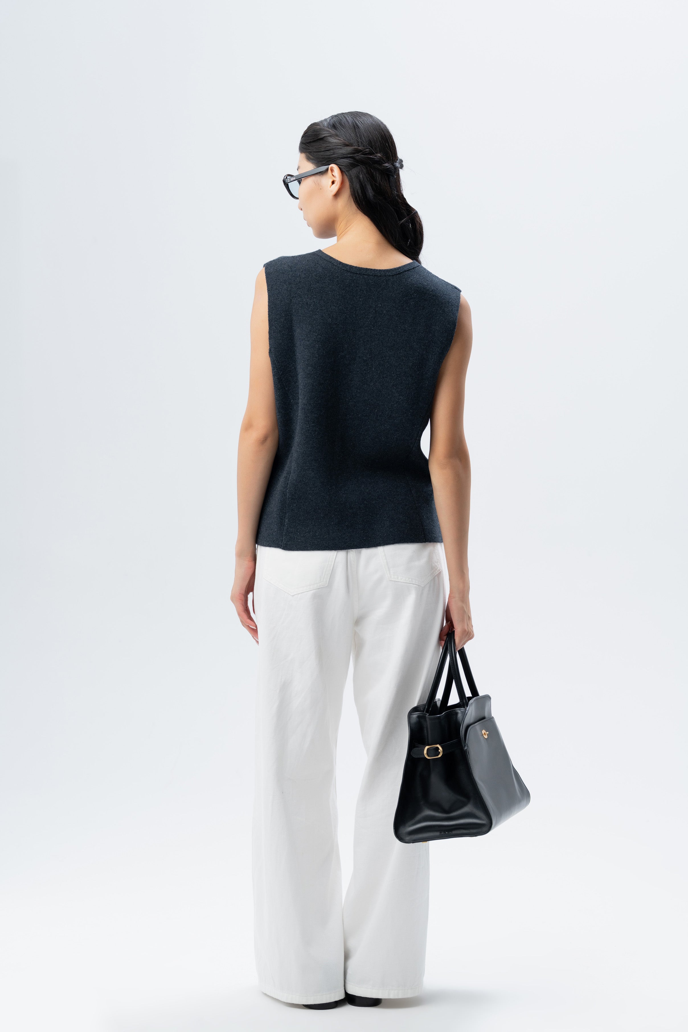 V-Neck Cashmere Vest