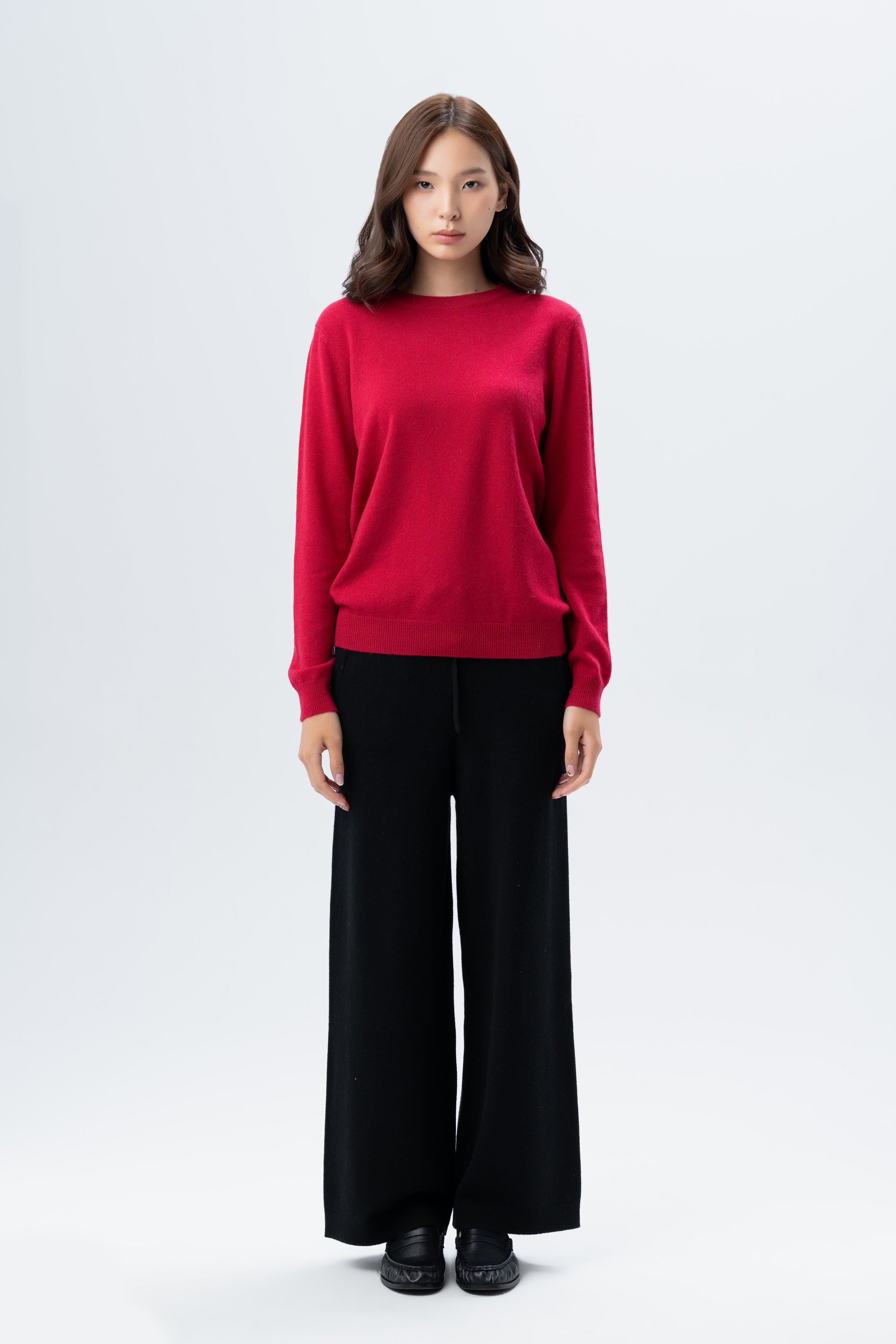 Tonot Red Crewneck Jumper