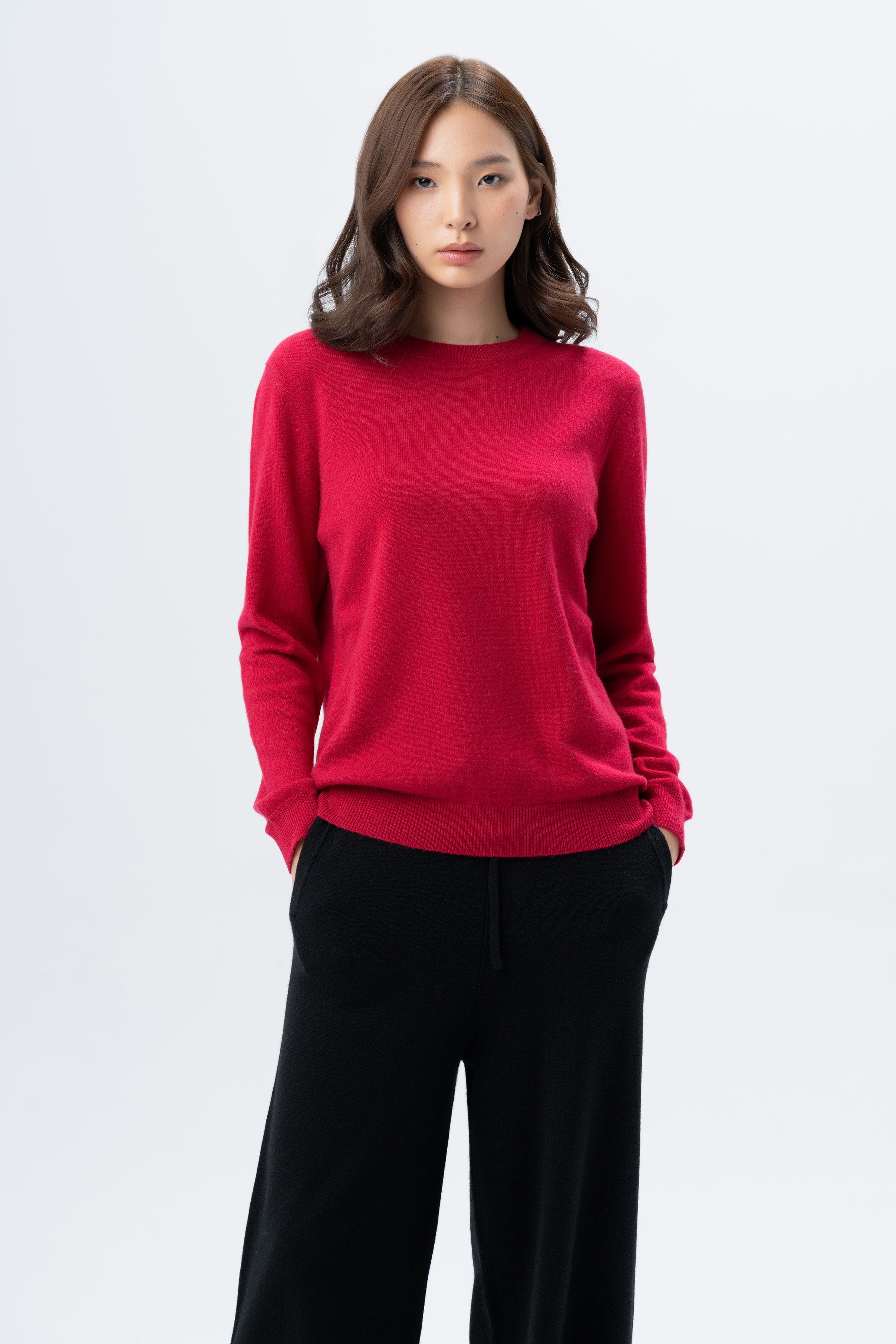 Tonot Red Crewneck Jumper