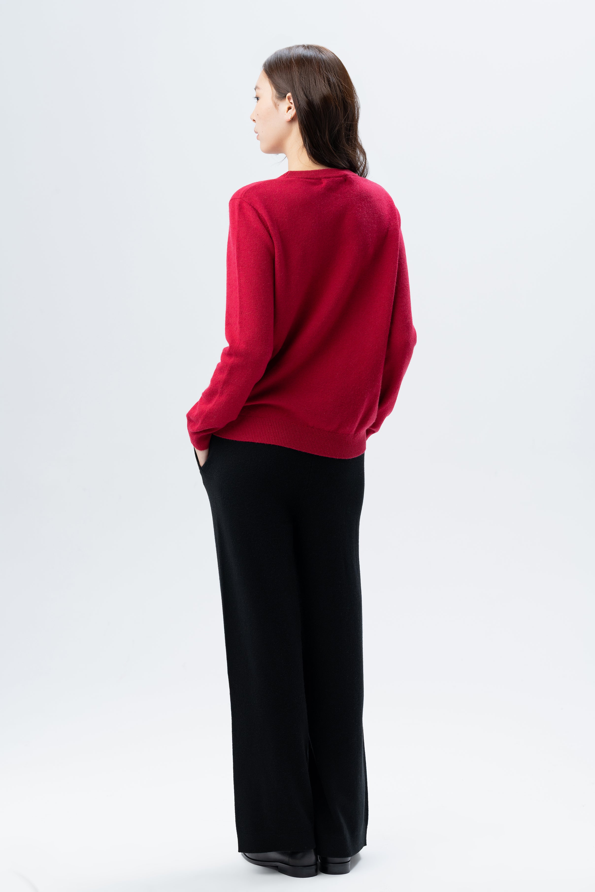 Tonot Red Crewneck Jumper