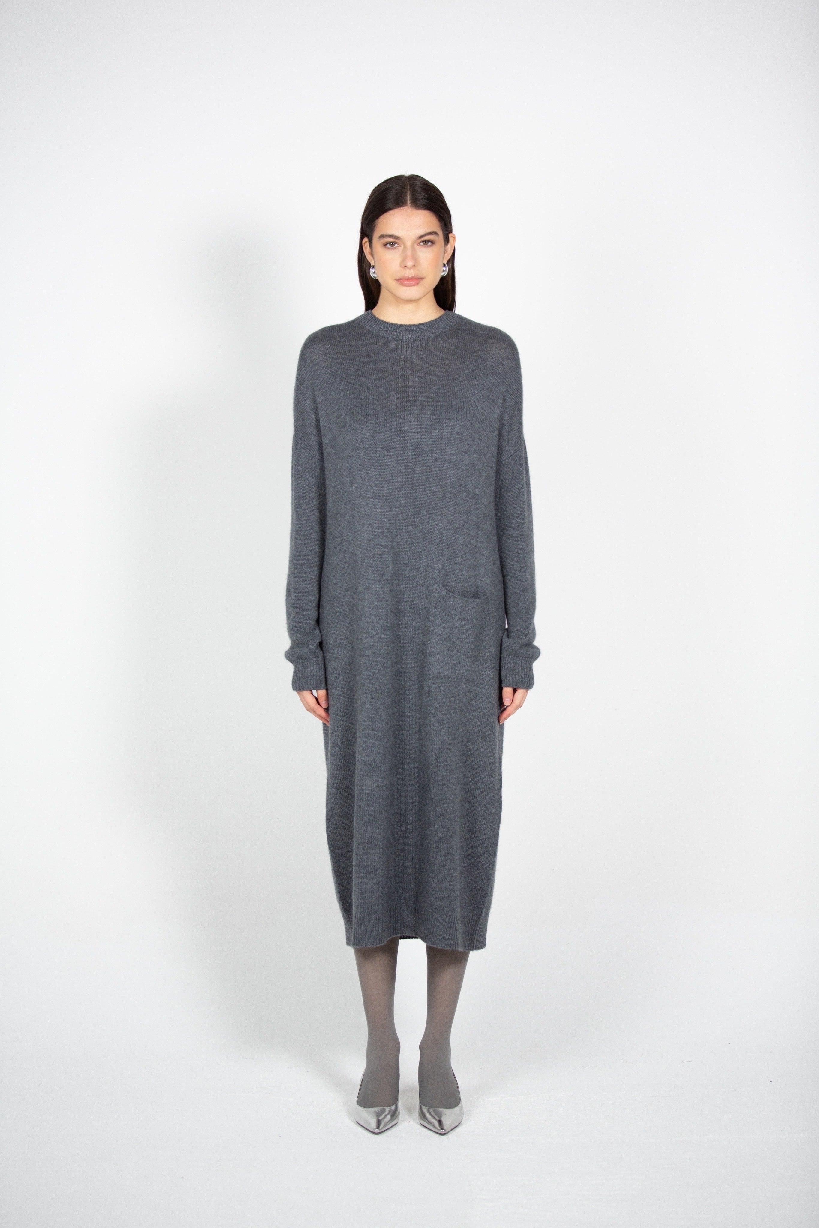 Tonot's Grey Maxi Dress