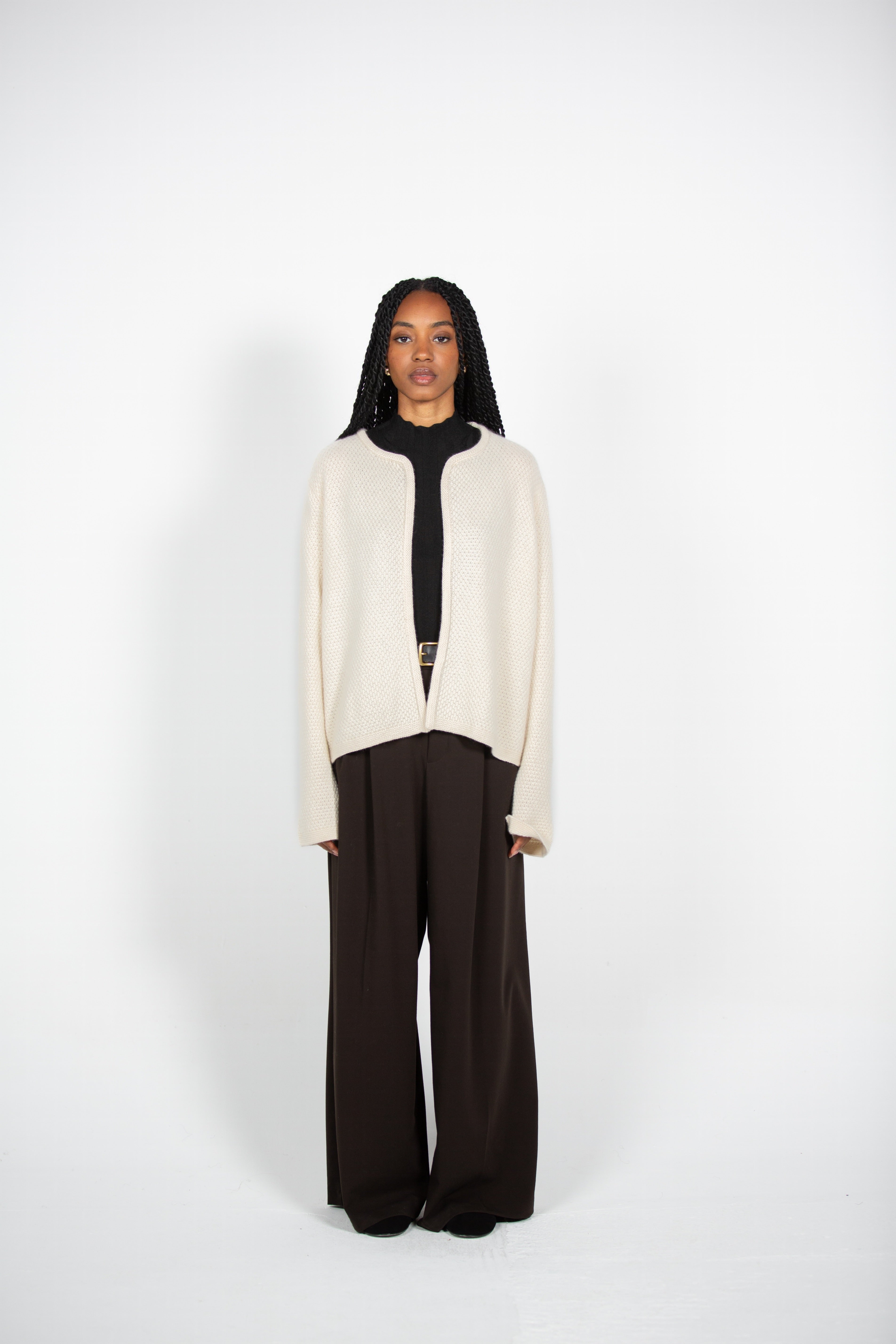 Tonot's White Blazer like Cardigan