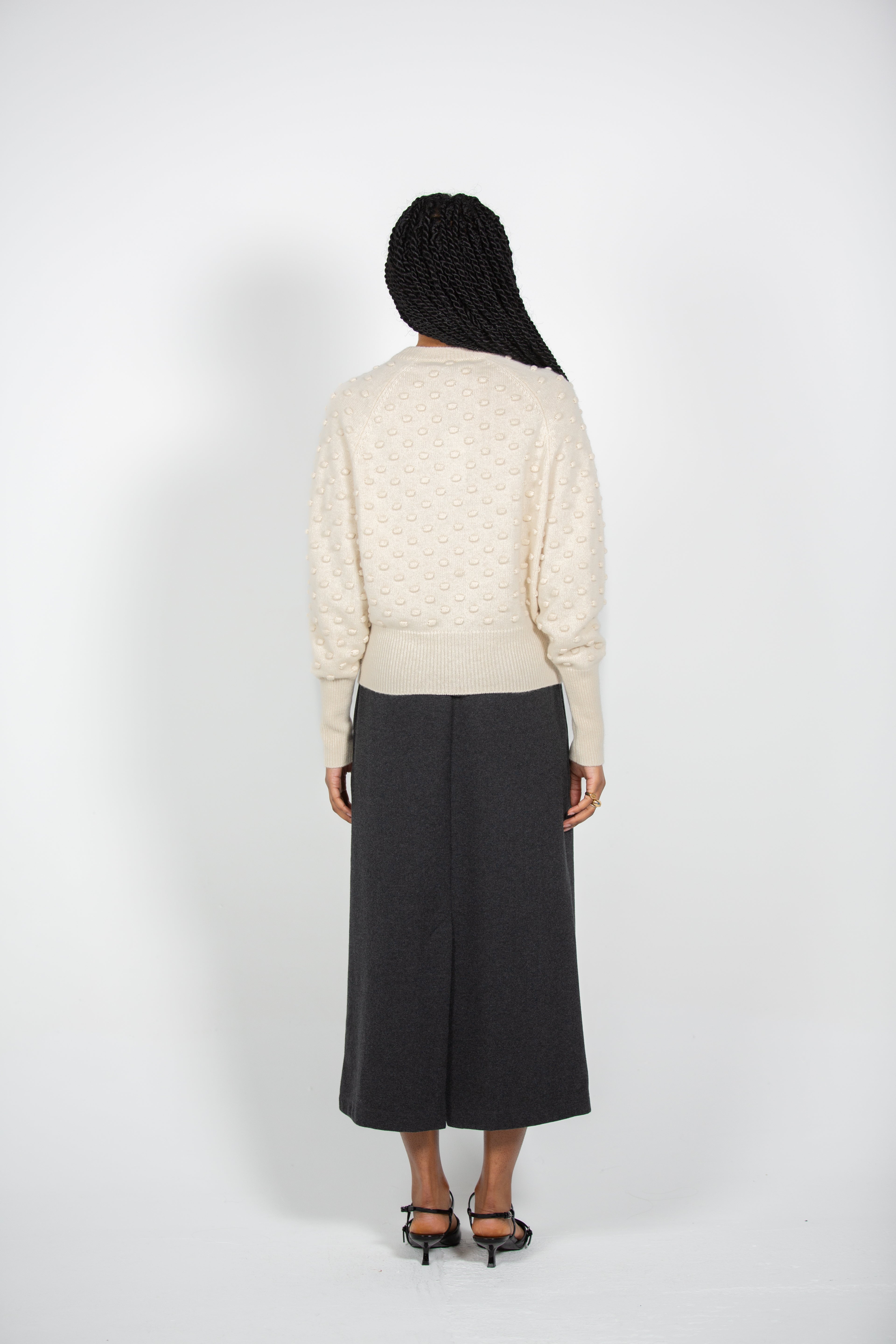 Tonot's Textured Button-Up Cardigan