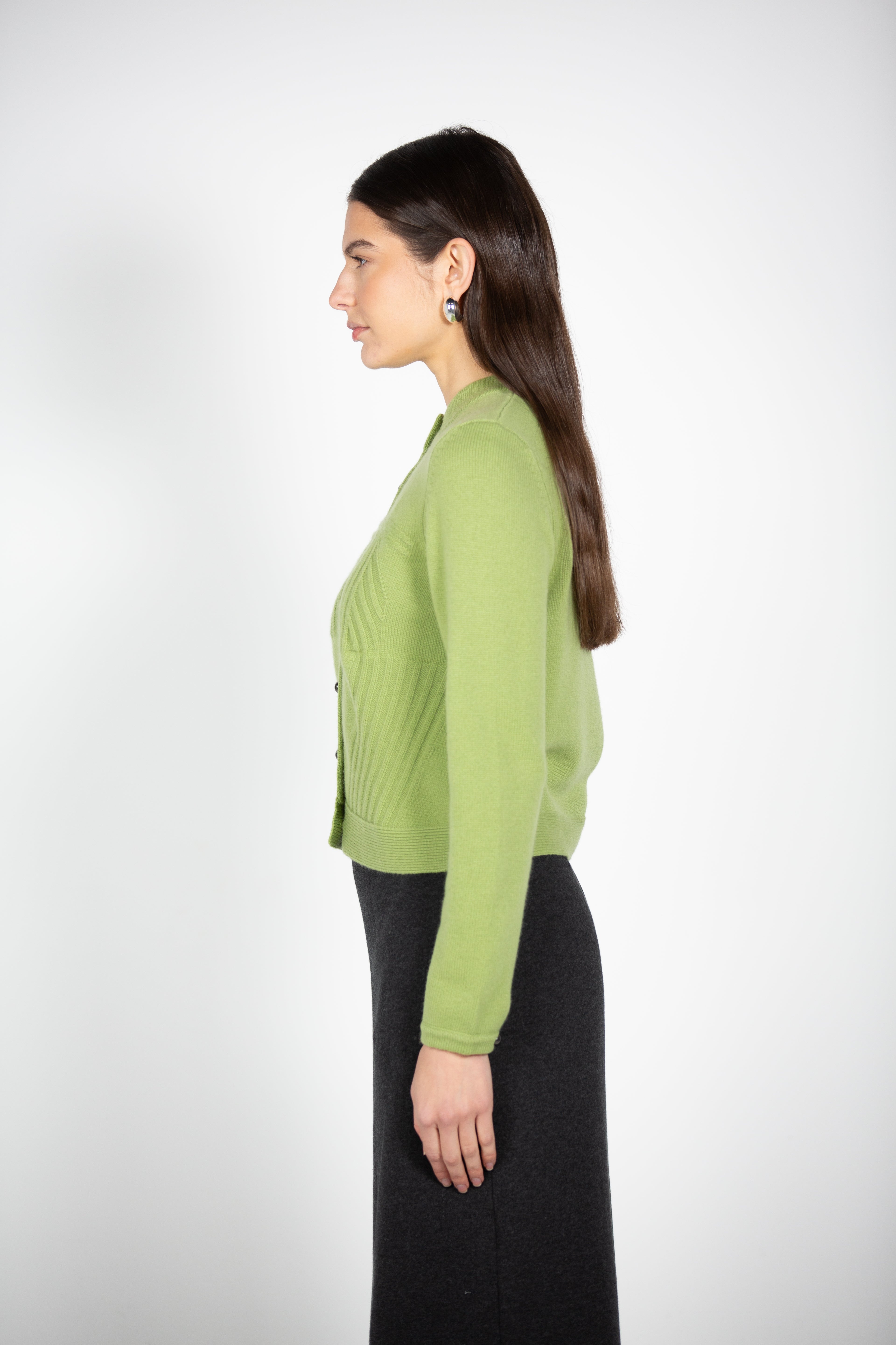 Tonot's Light Green Button Up Cardigan