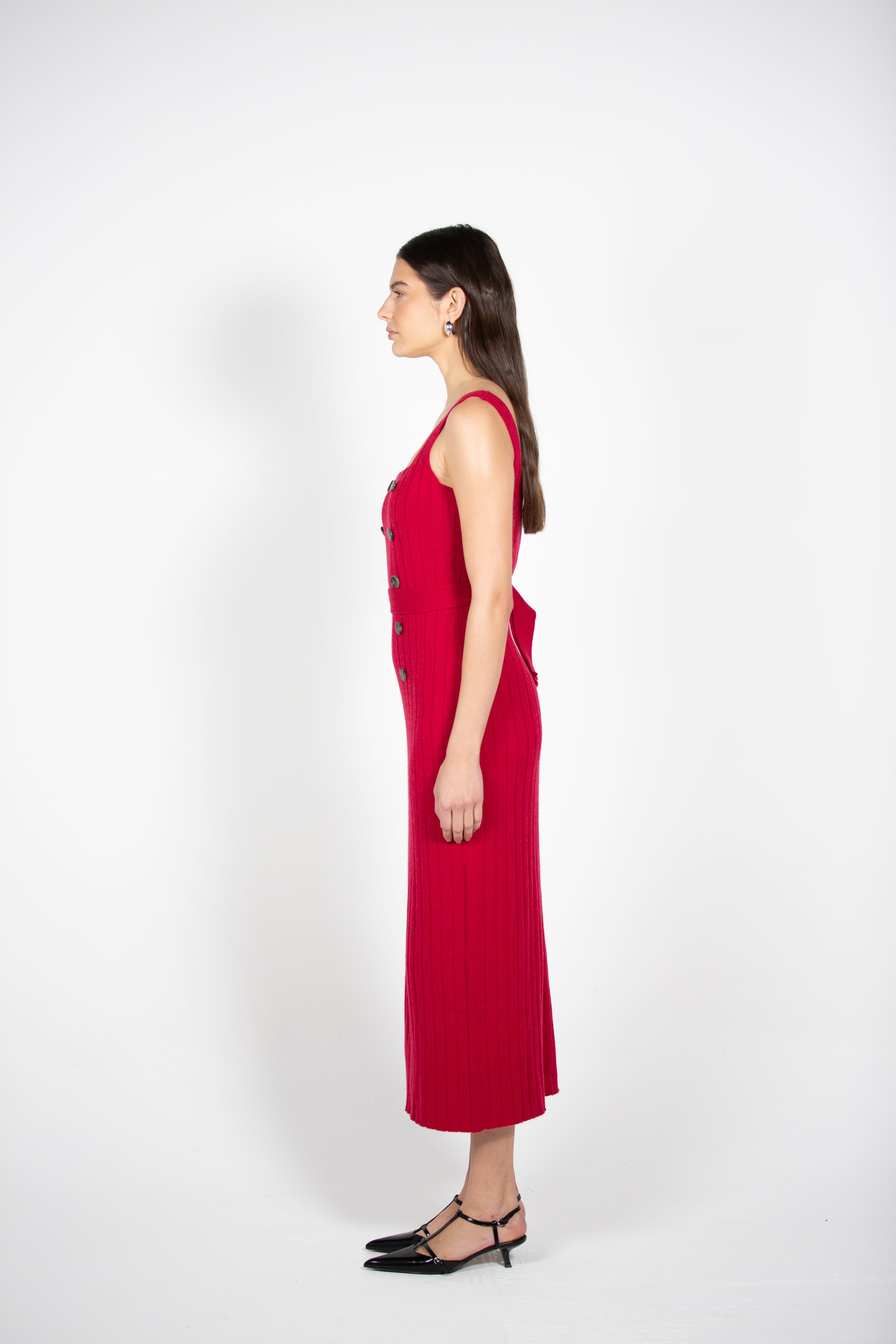 Tonot's Red Button Dress