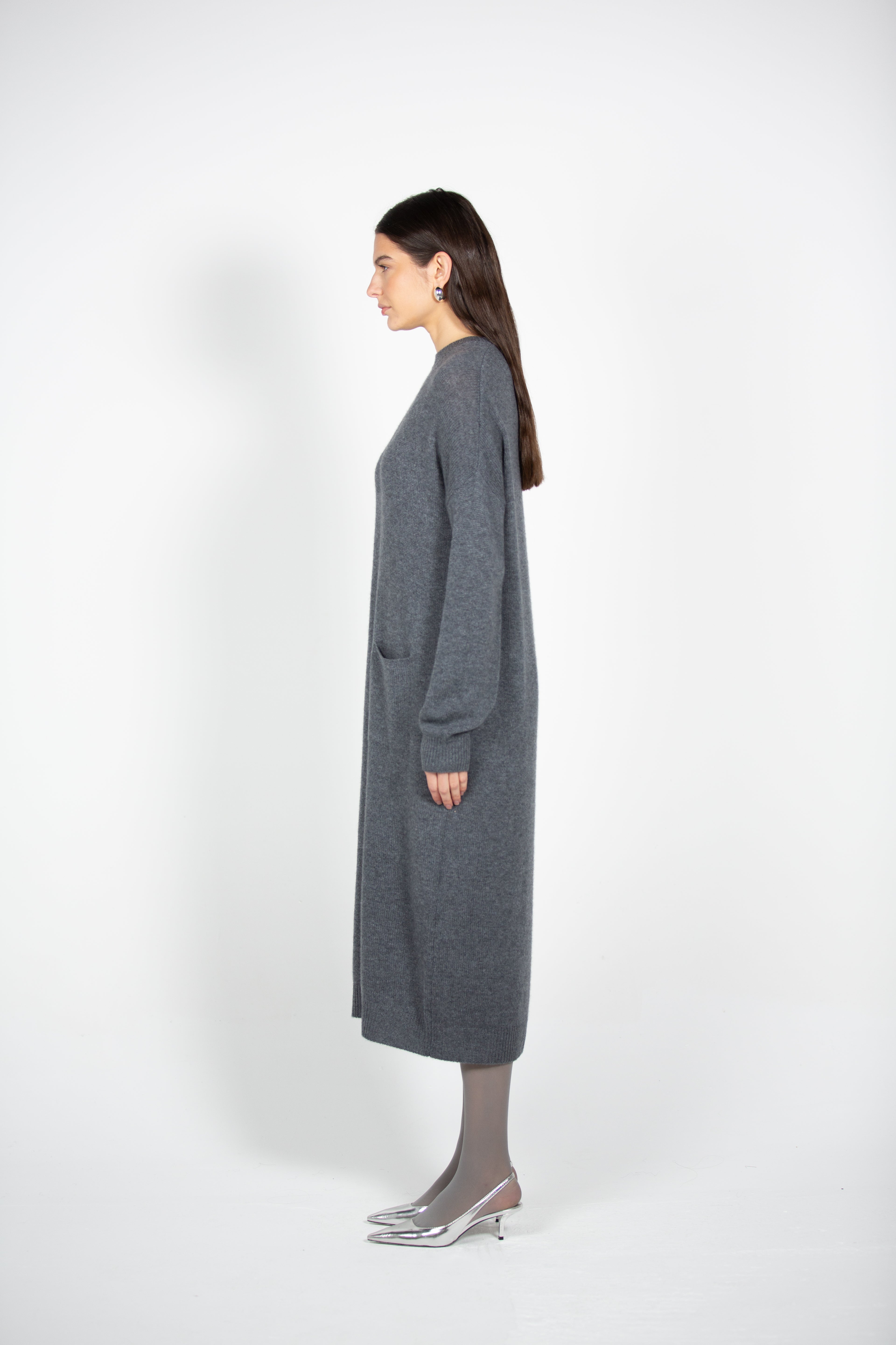 Tonot's Grey Maxi Dress