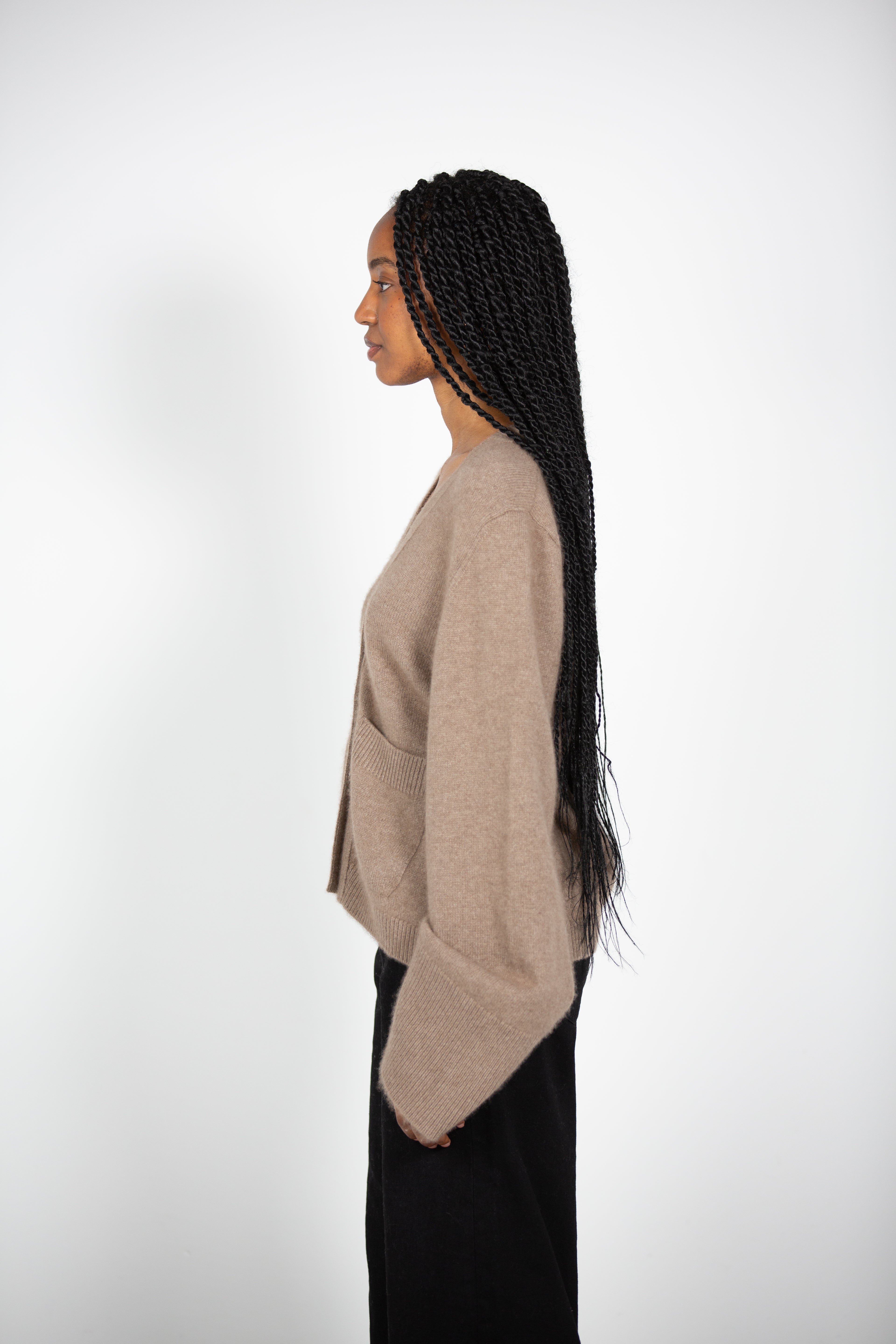 Tana's Natural Brown Cardigan