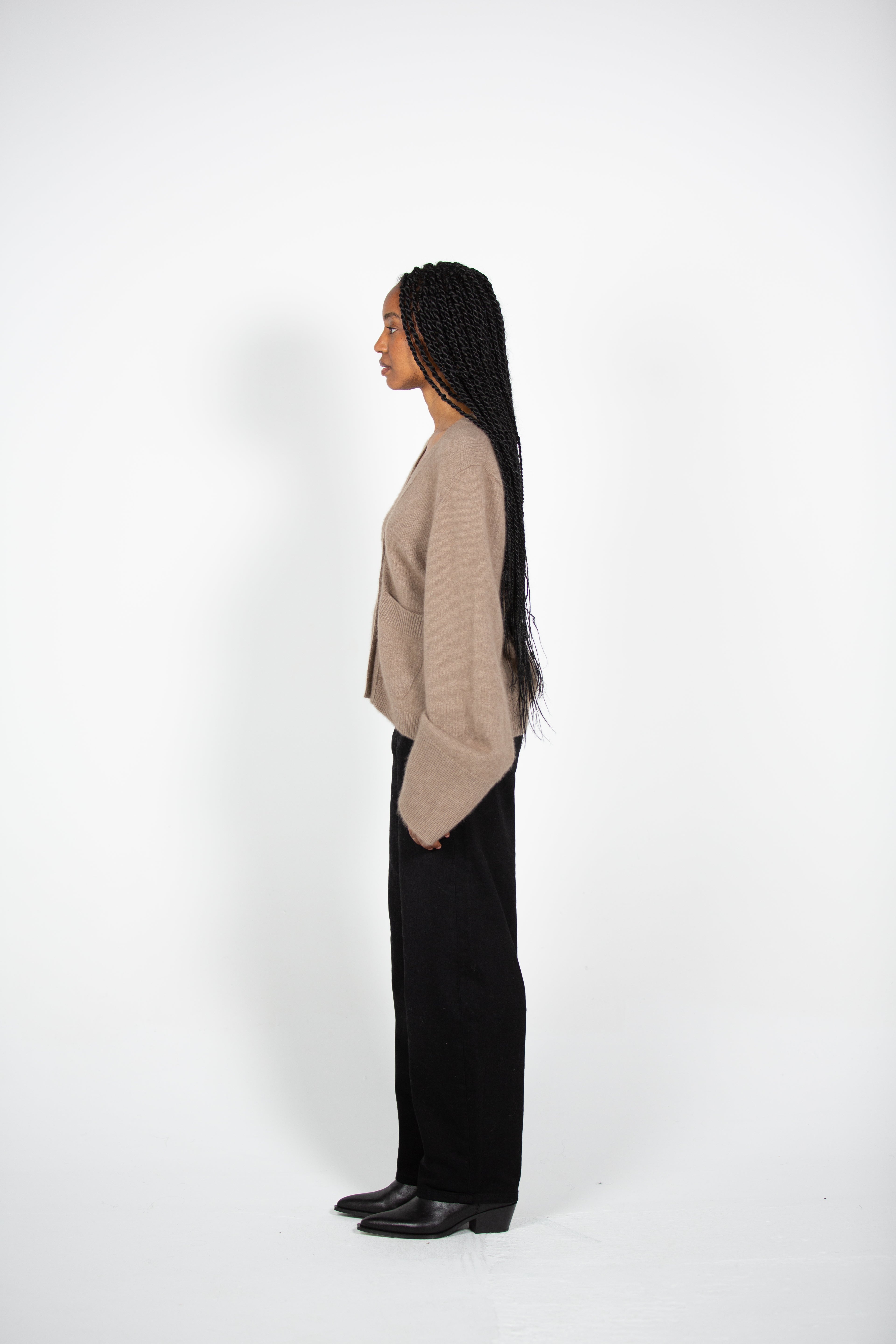 Tana's Natural Brown Cardigan
