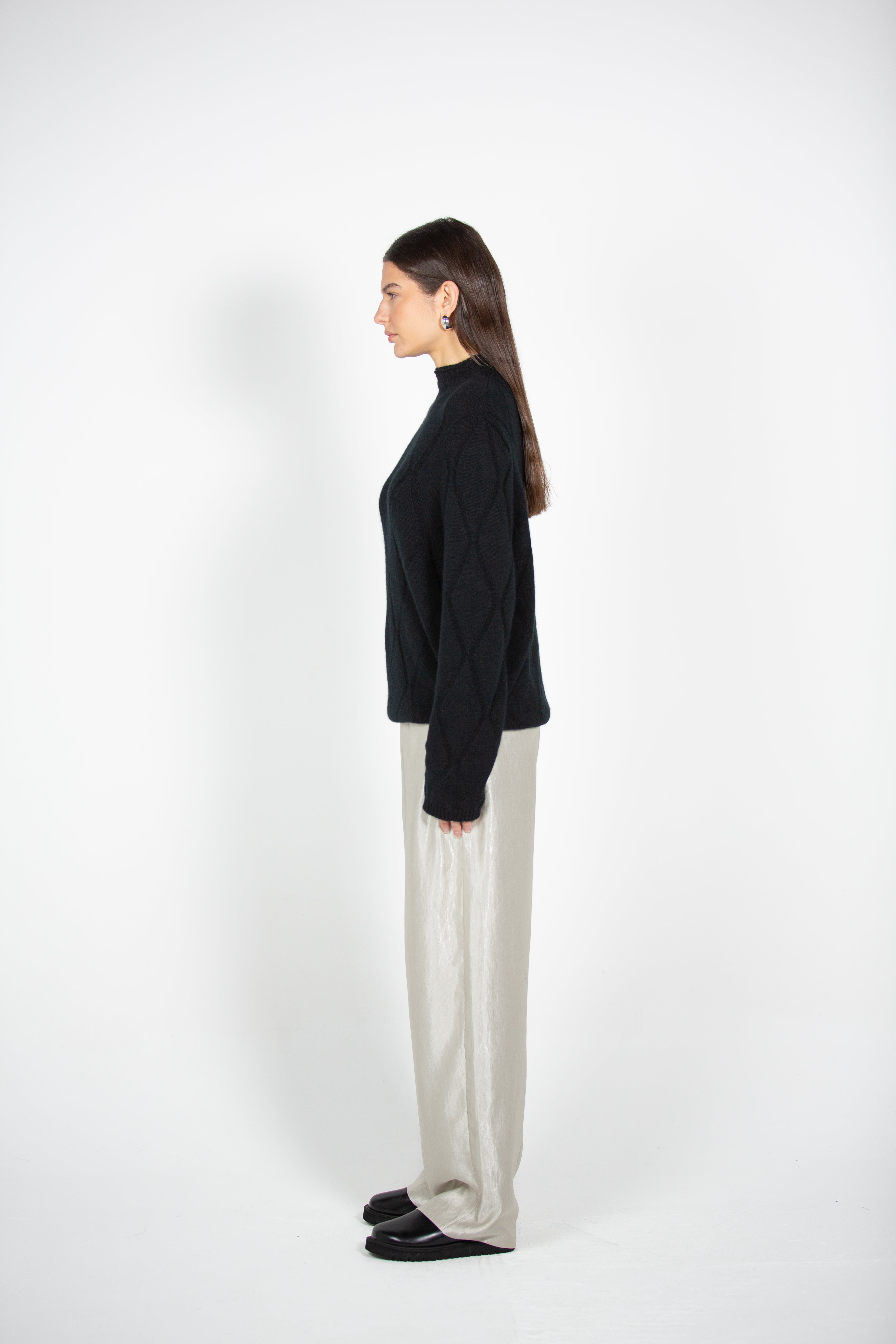 Tonot's Double Neckline Jumper