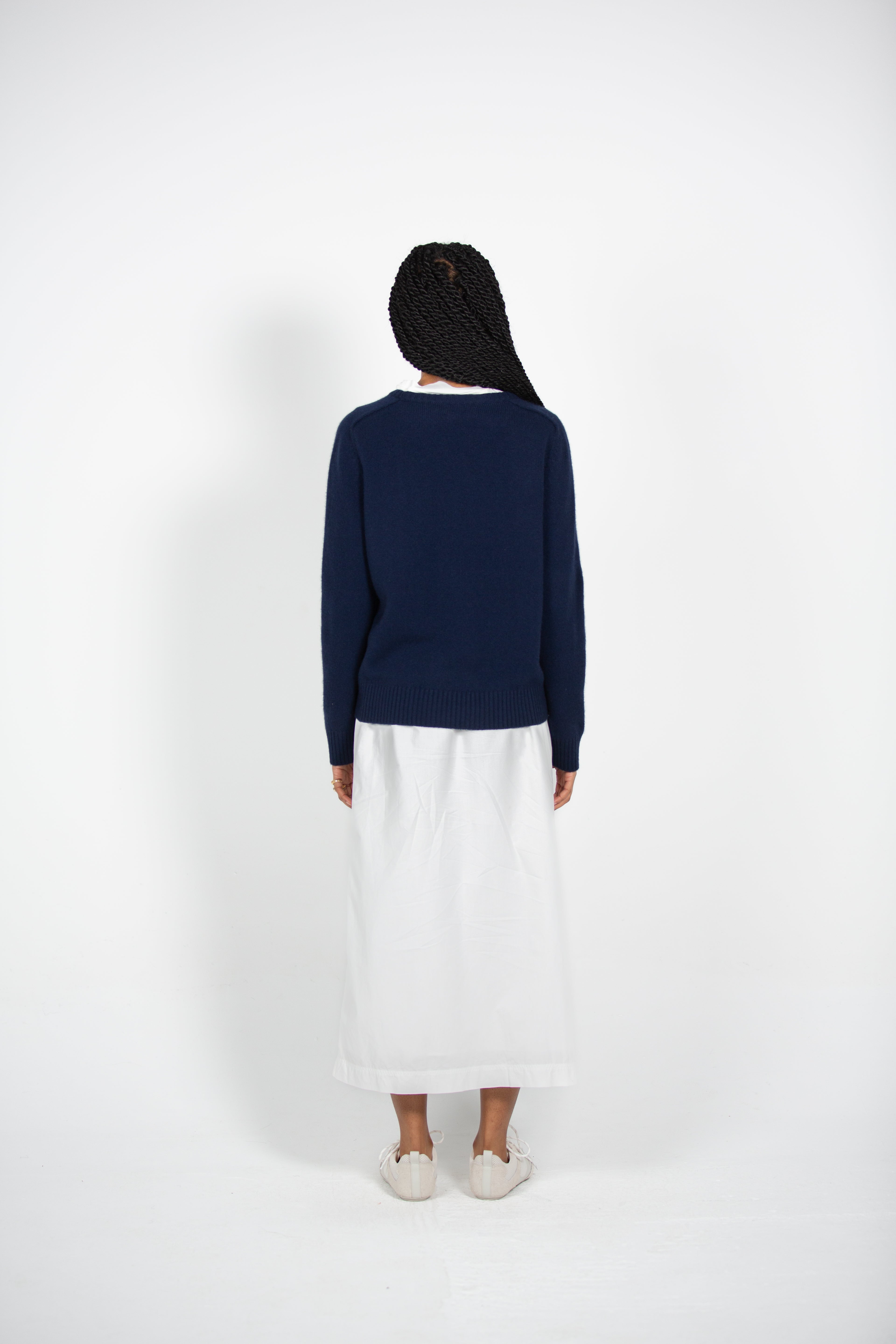 Calin's Navy O-Neck Jumper