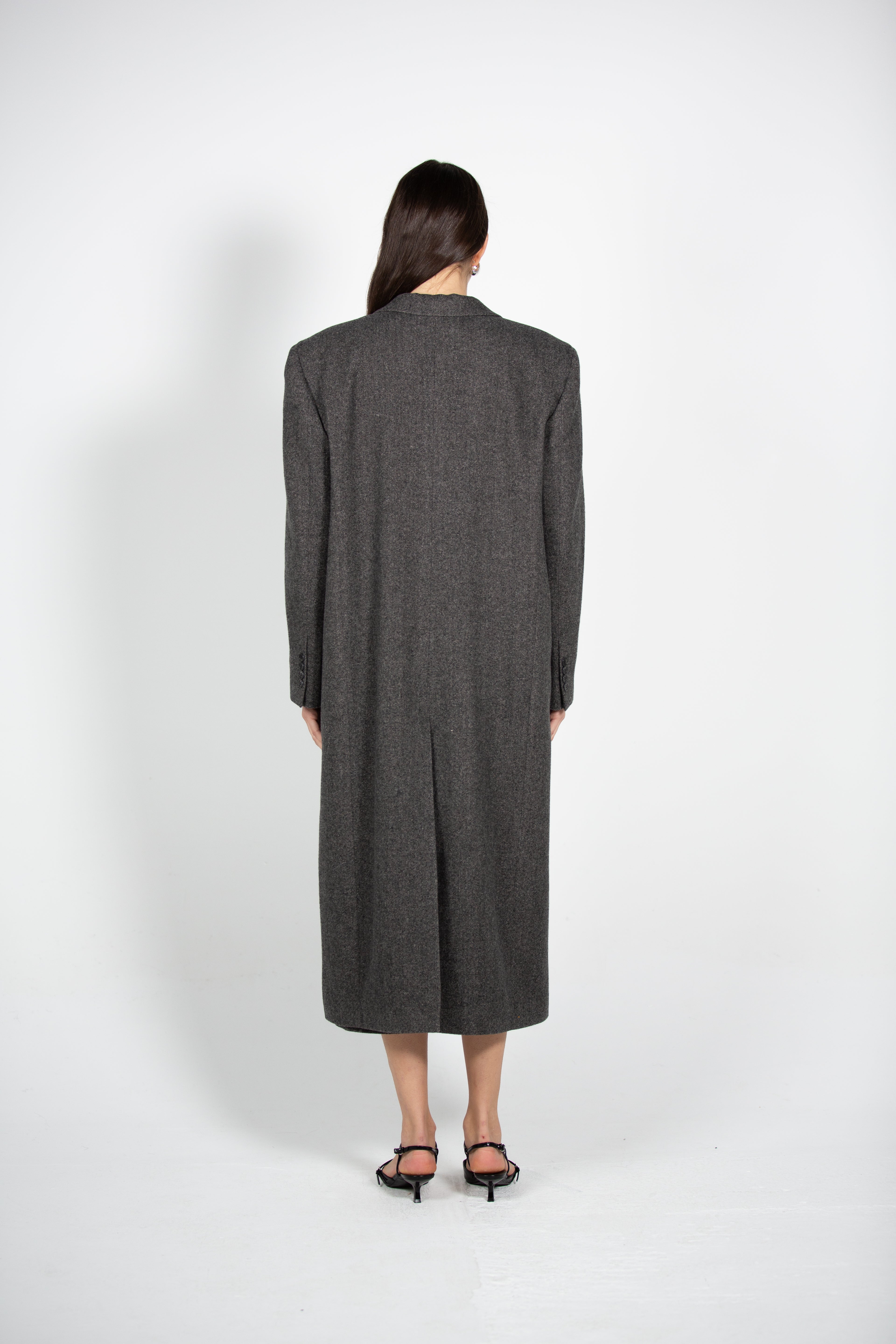 Noemi's Grey Maxi Coat