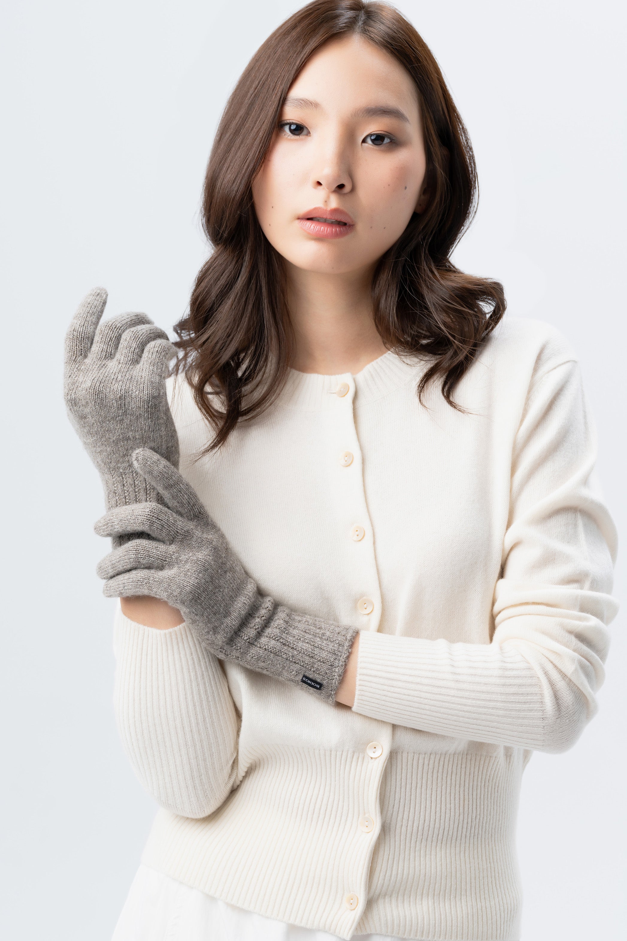 Brown Cashmere Gloves
