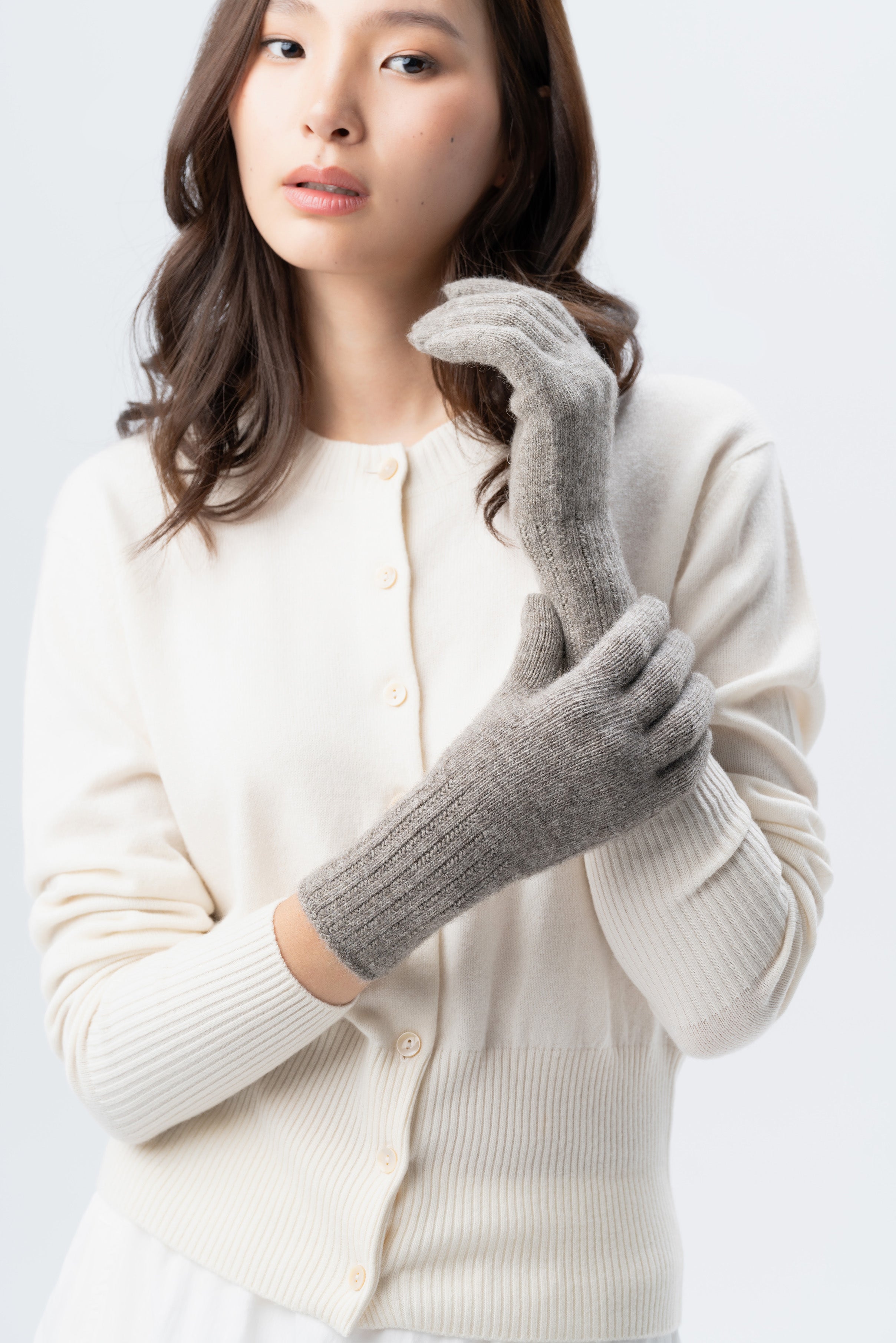Brown Cashmere Gloves