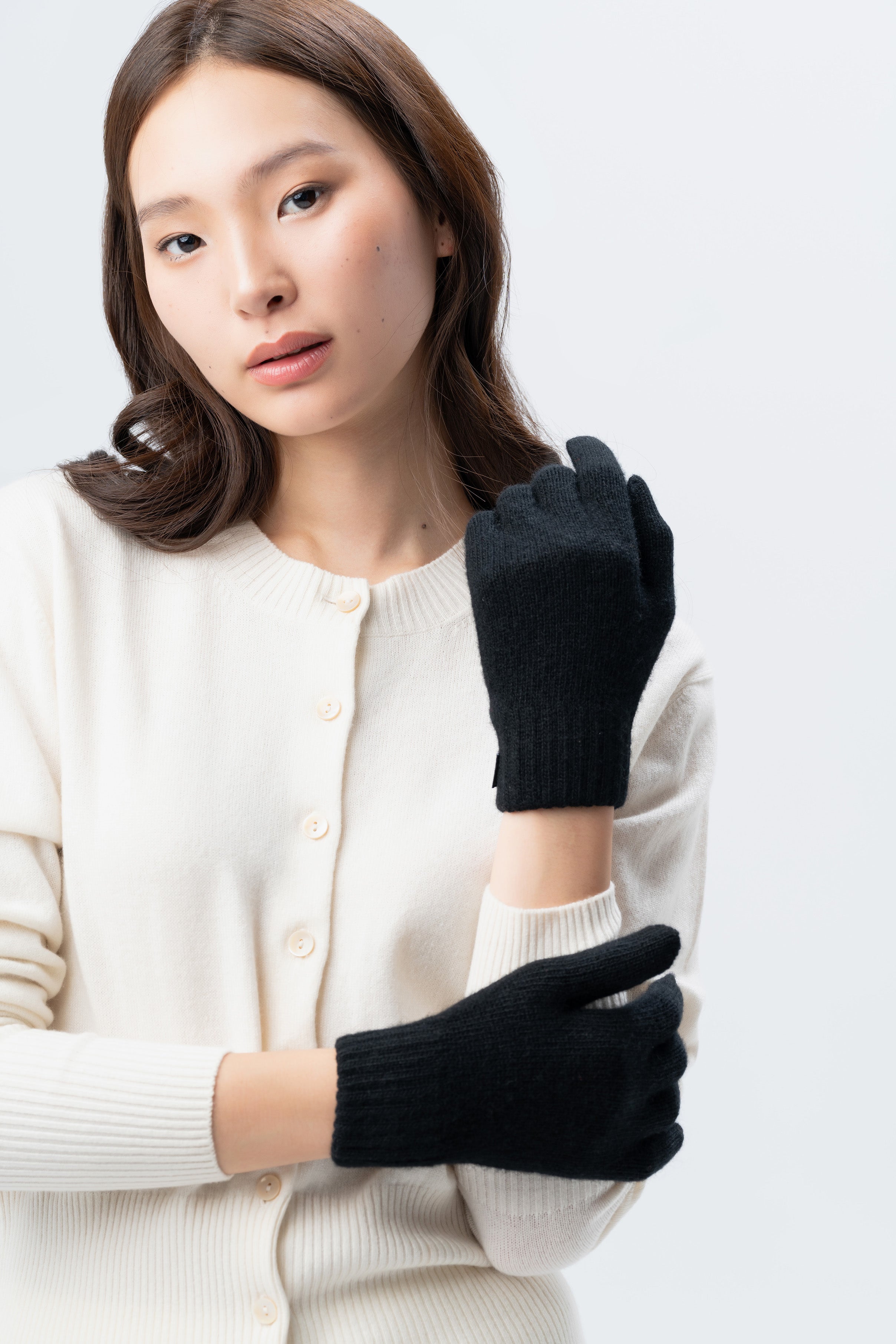 Black Cashmere Gloves