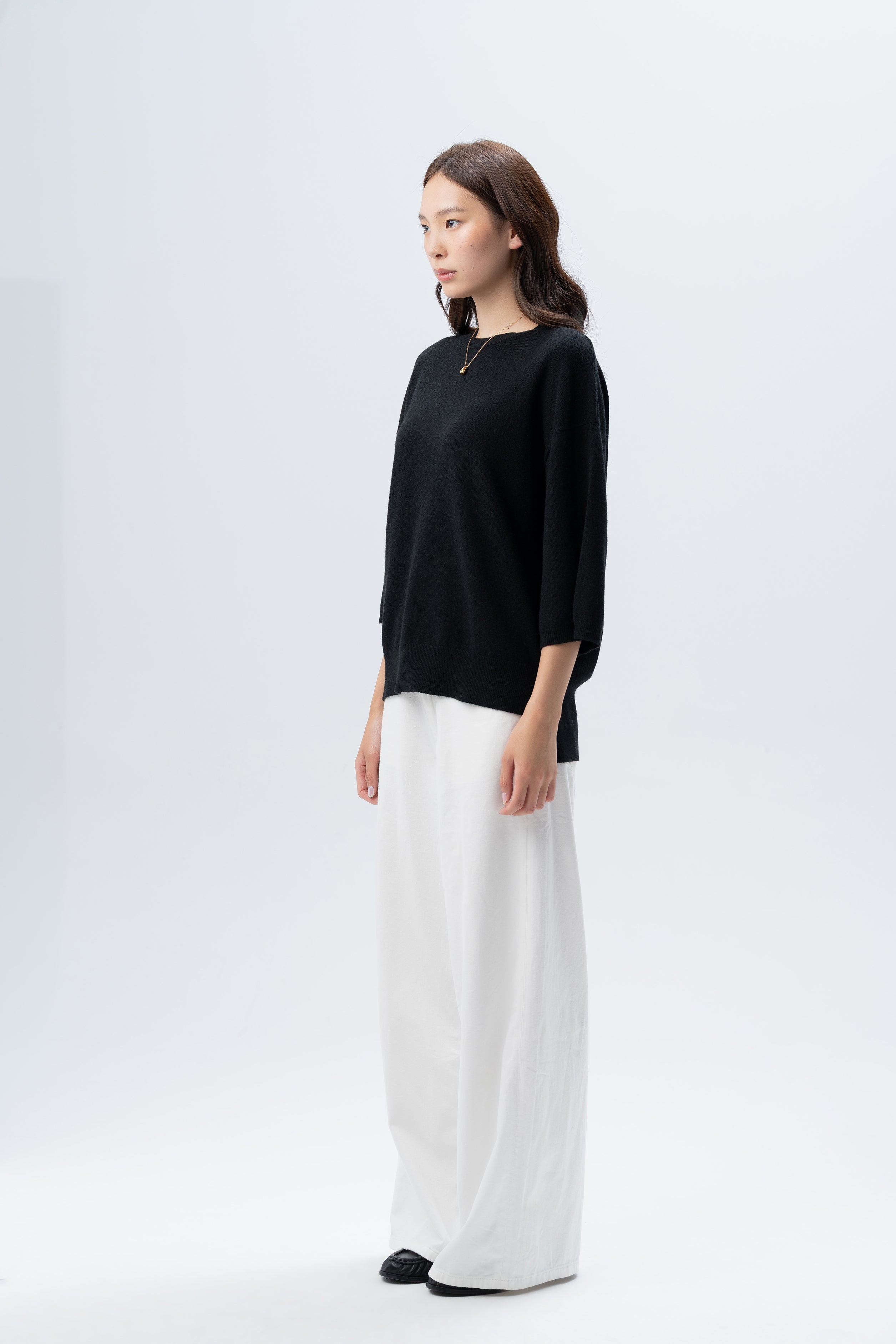 Black Cashmere T-Shirt