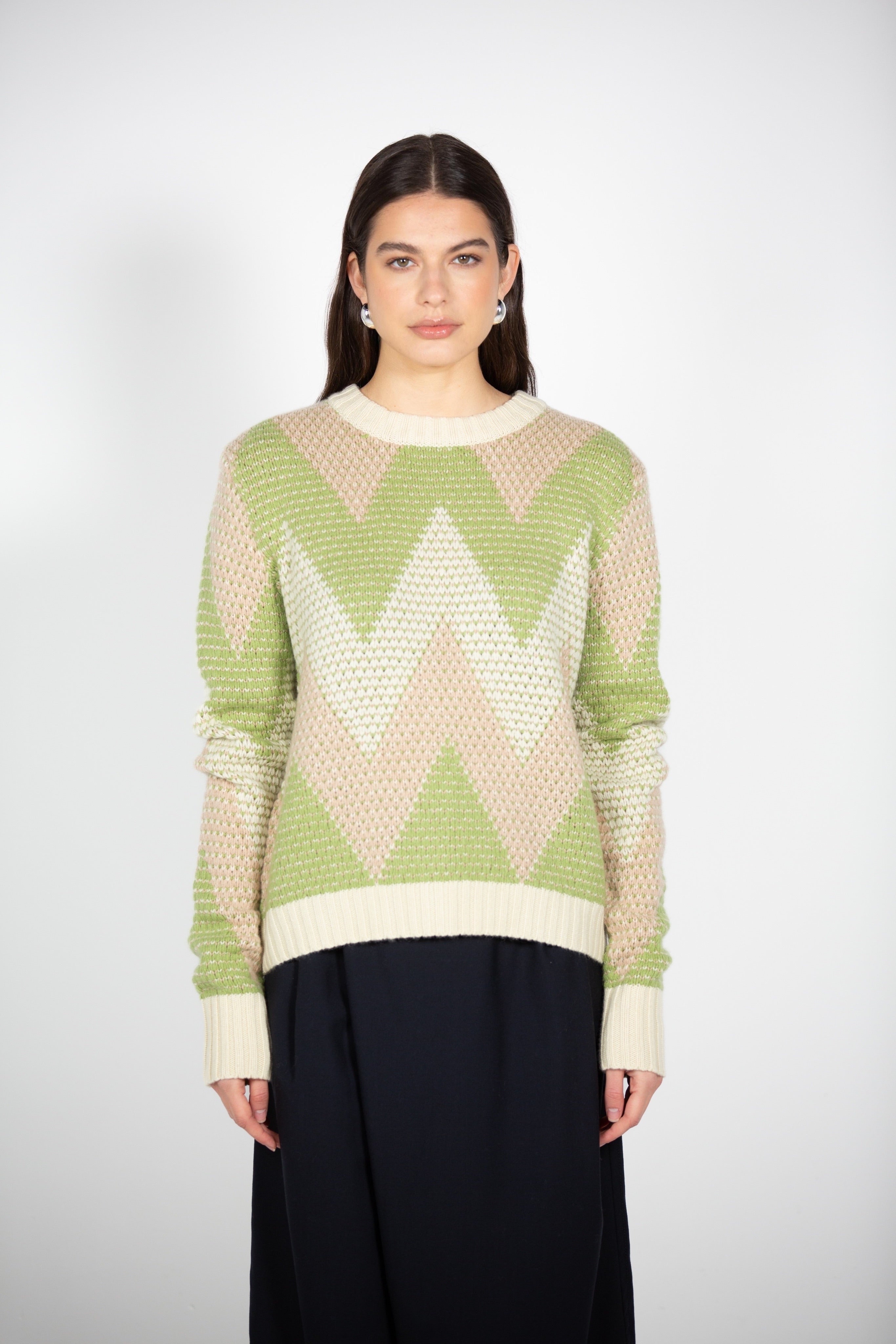 Tonot's Chevron Patterned Unisex Sweater