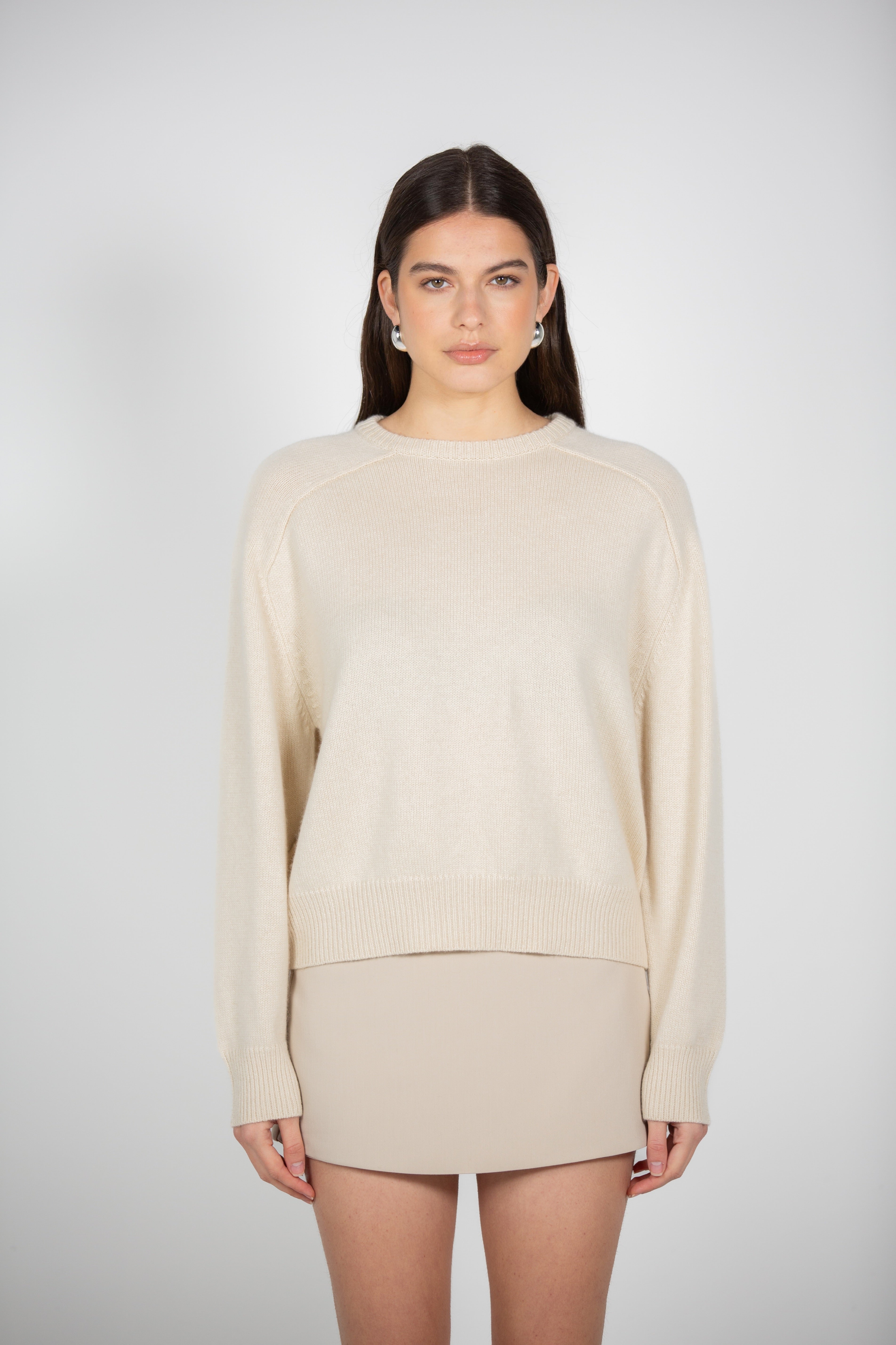 Tonot's Cream Lightweight Sweater