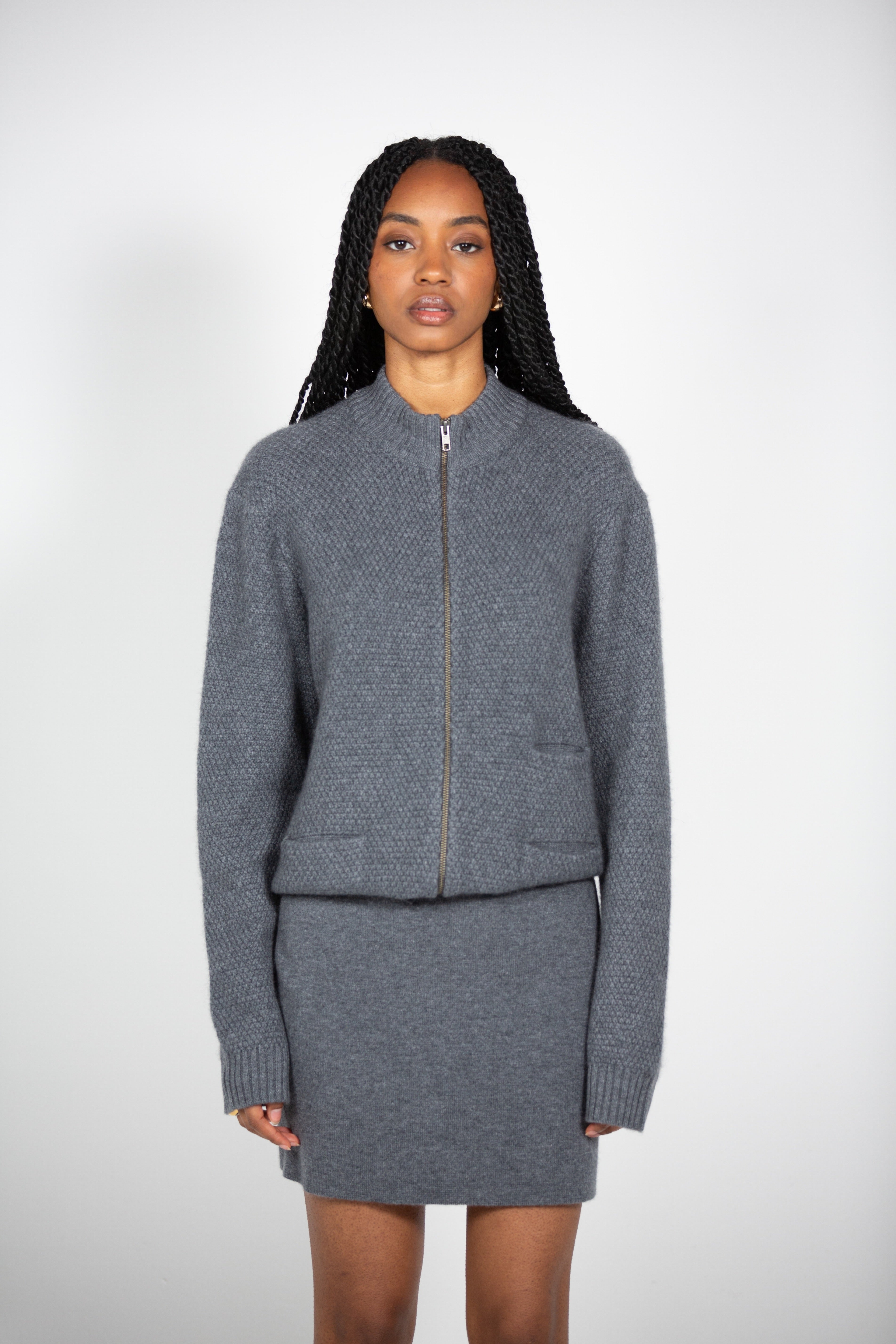 Tonot's Grey Short Skirt