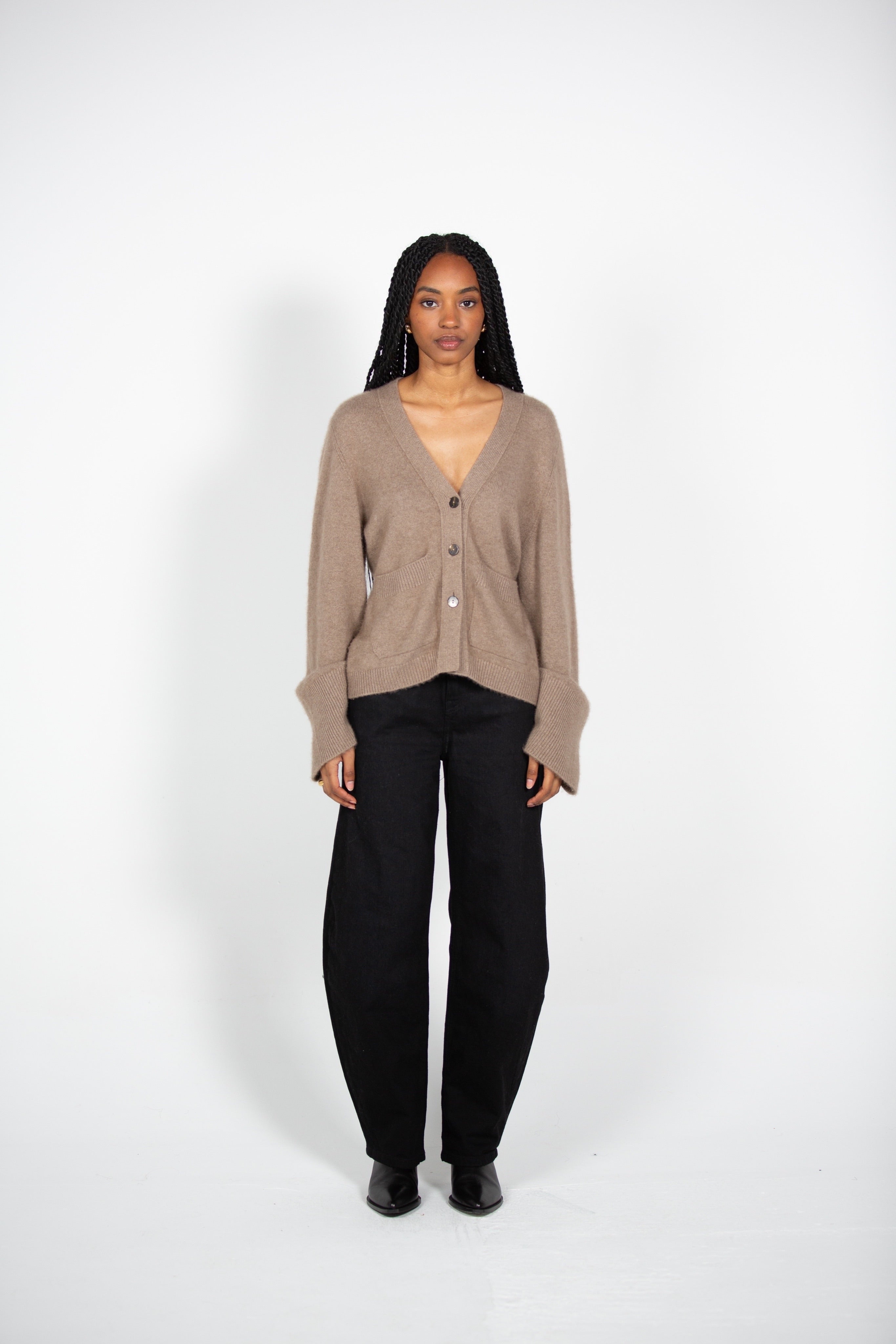 Tana's Natural Brown Cardigan