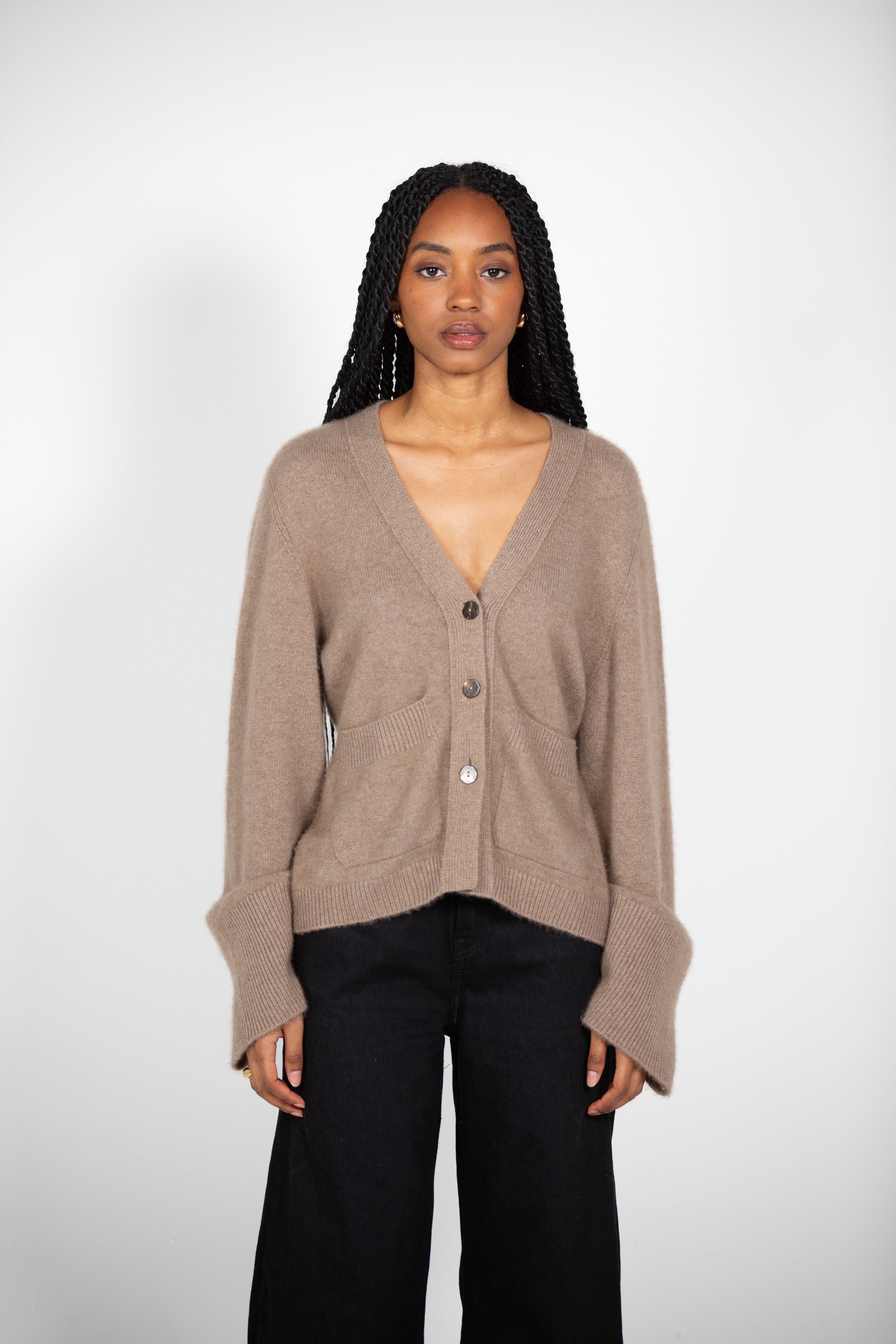 Tana's Natural Brown Cardigan