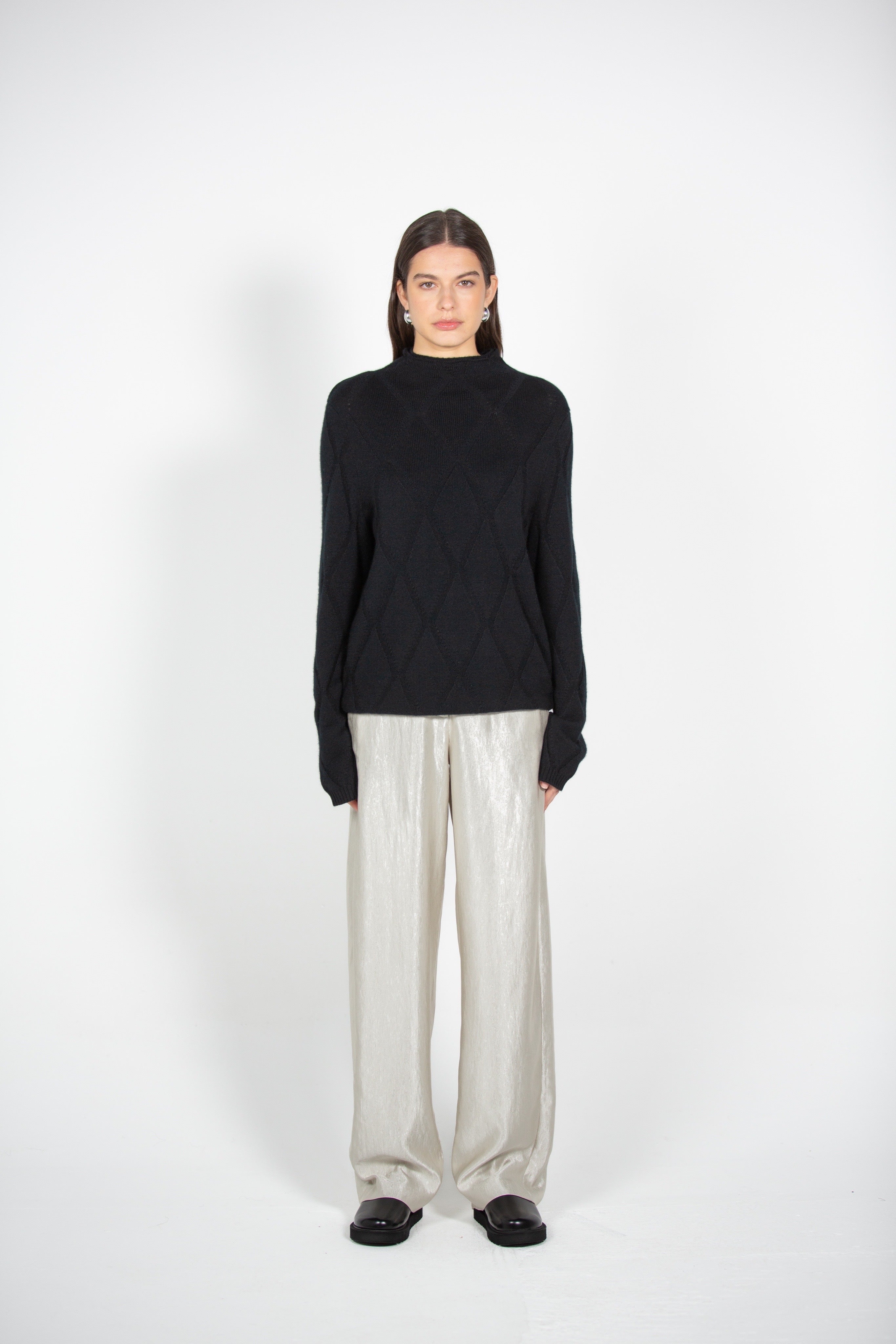 Tonot's Double Neckline Jumper