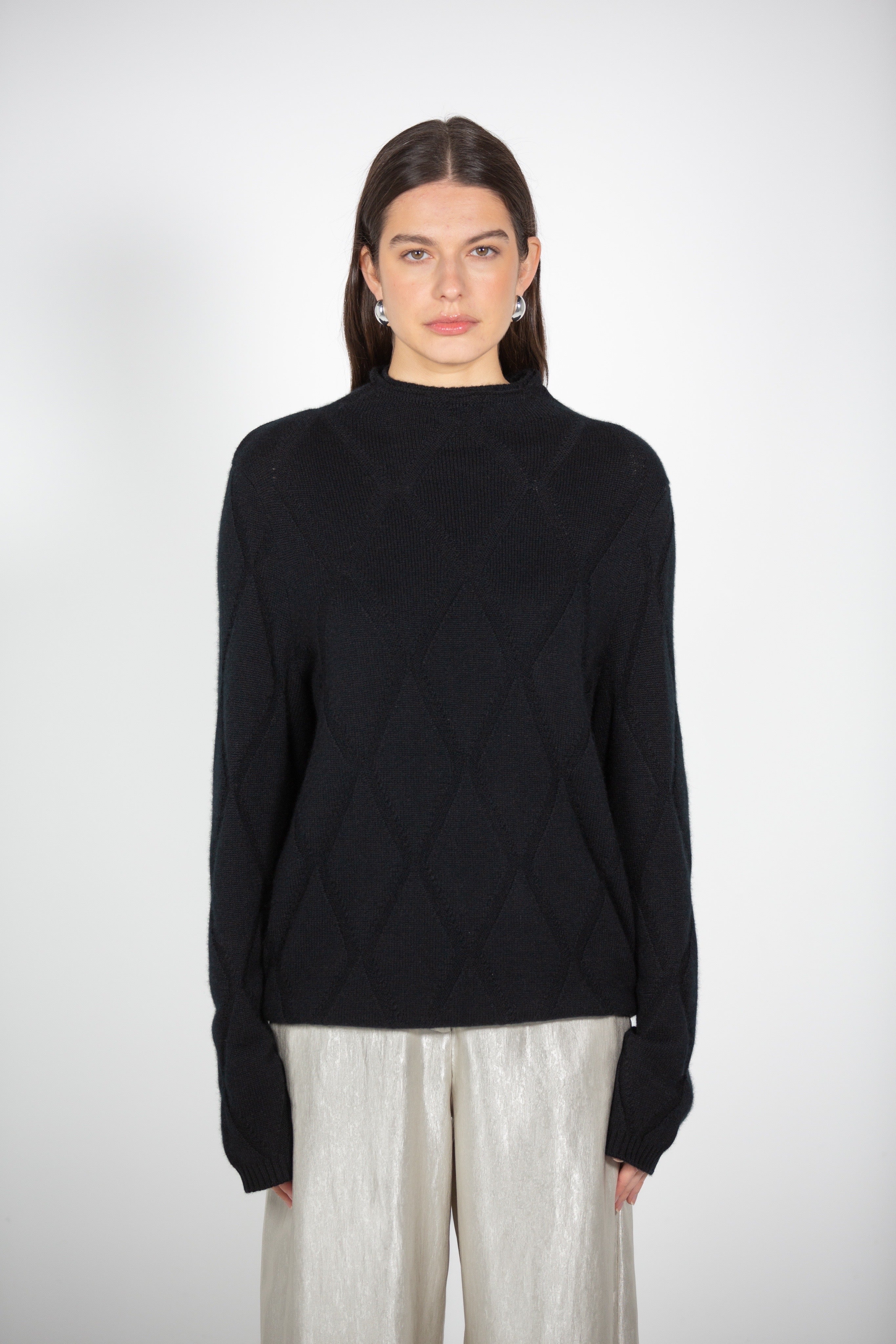 Tonot's Double Neckline Jumper