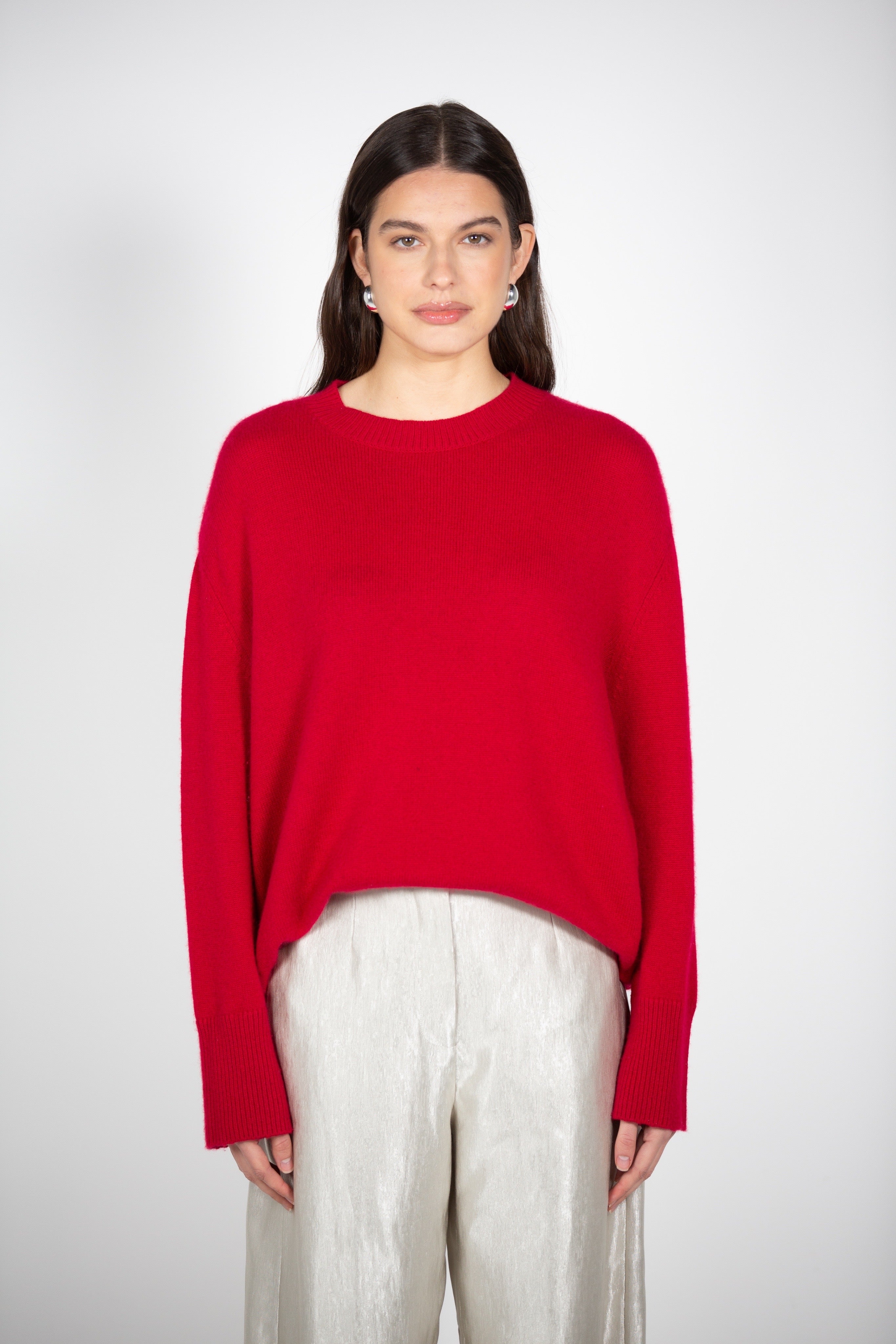 Tana Knitwear's  Red Oversized Sweater
