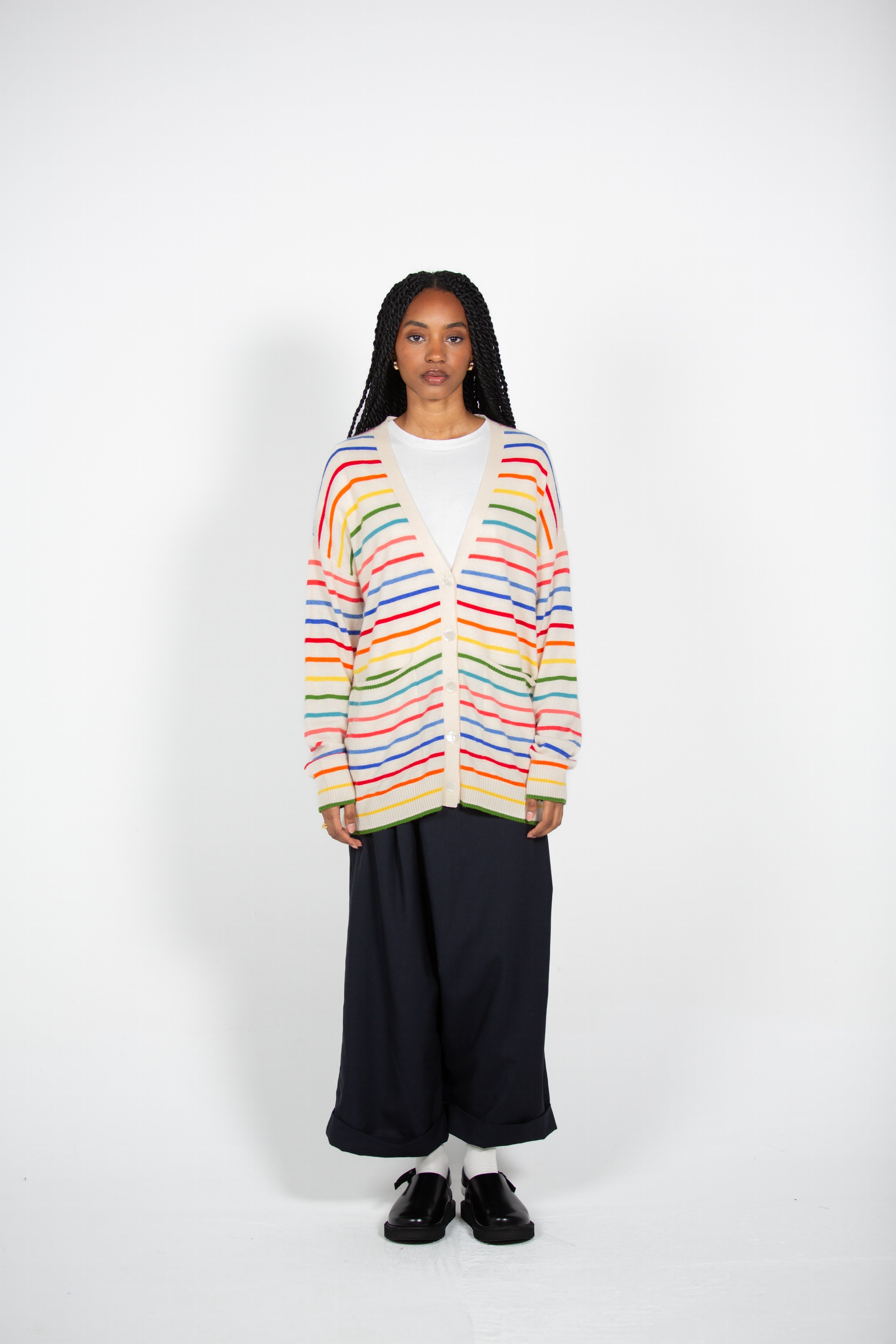 Zuzu's Multi Color Striped Cardigan