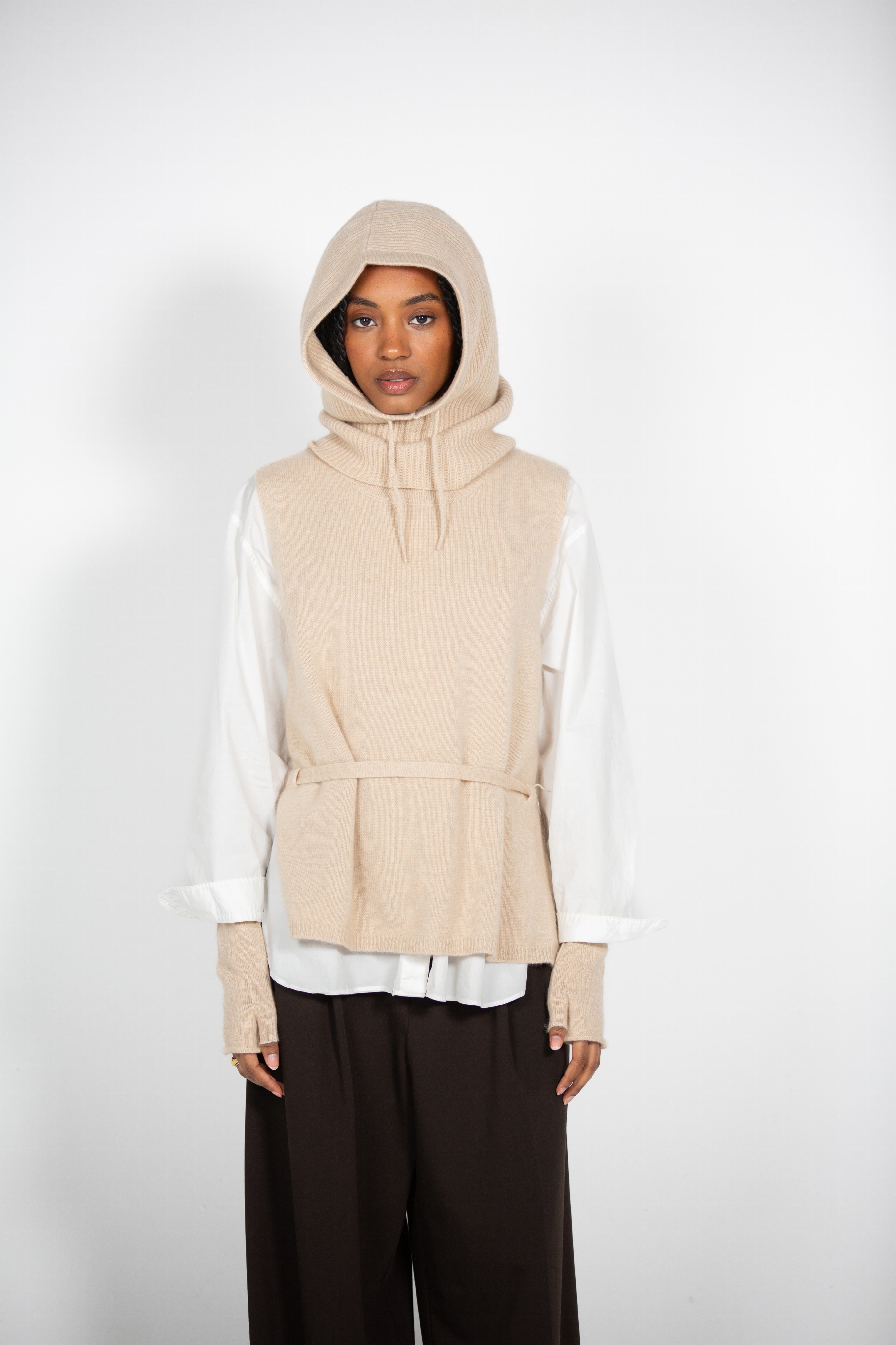 ST Cashmere's Hood Like Hat
