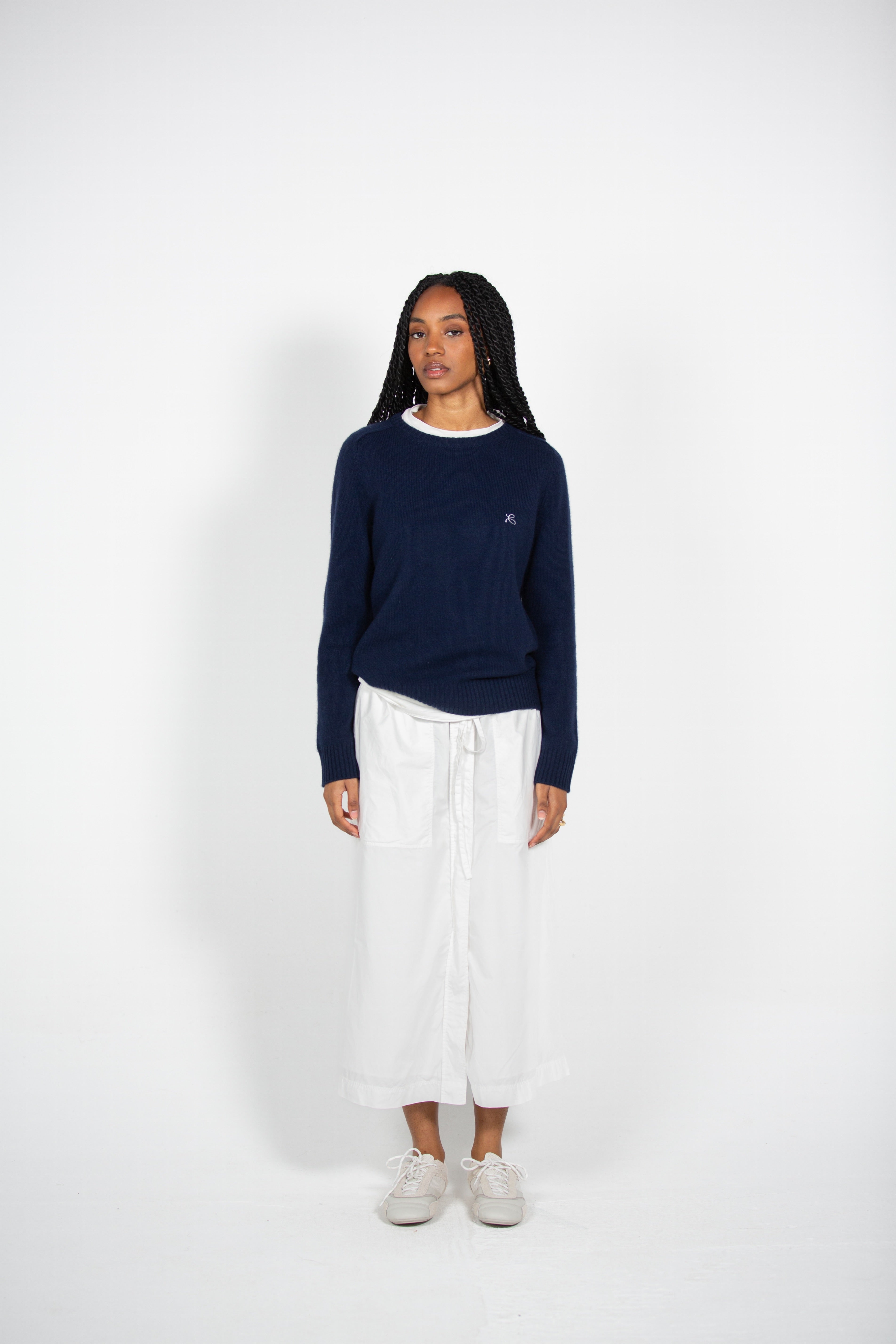 Calin's Navy O-Neck Jumper