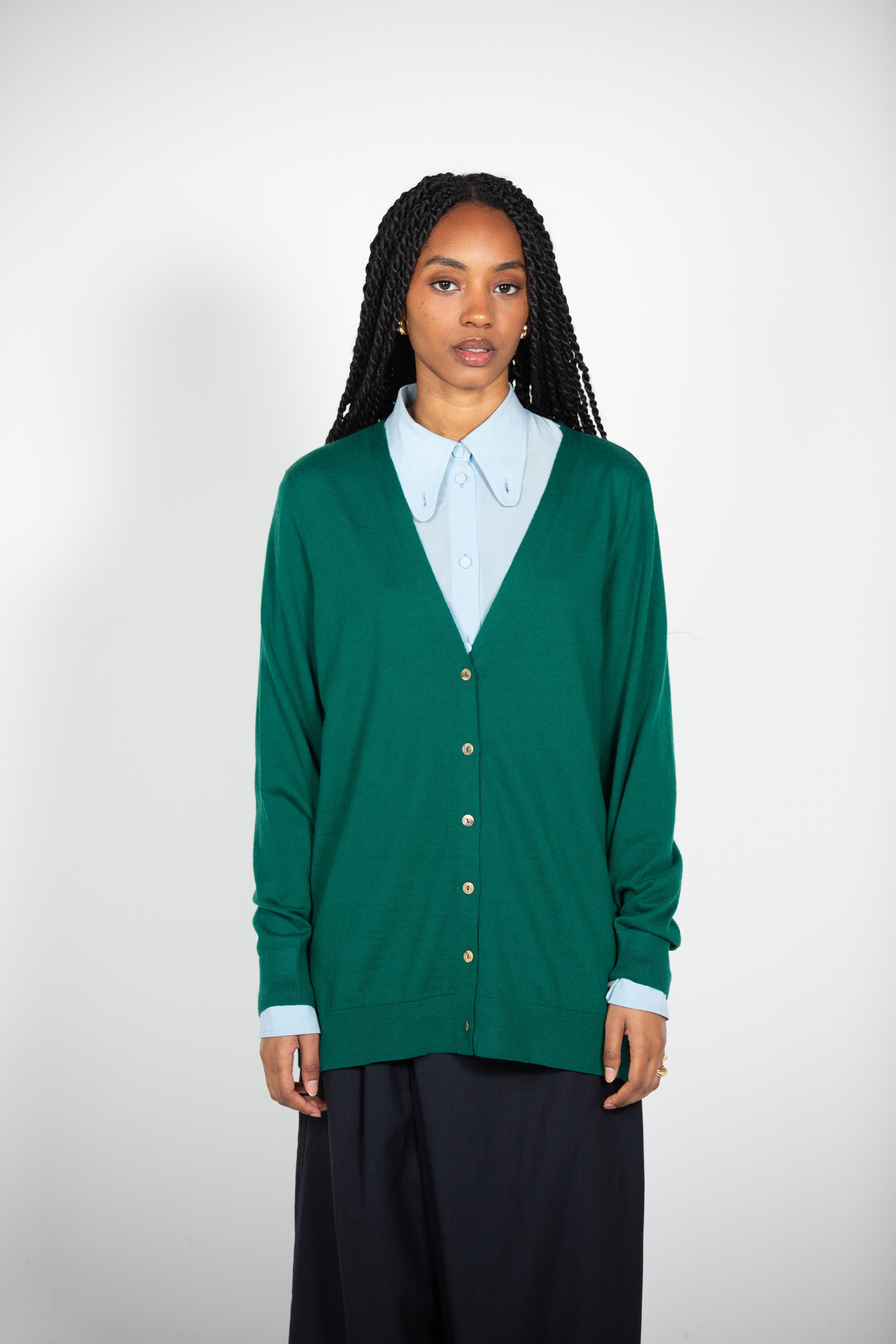 Buuvee's Green Cardigan
