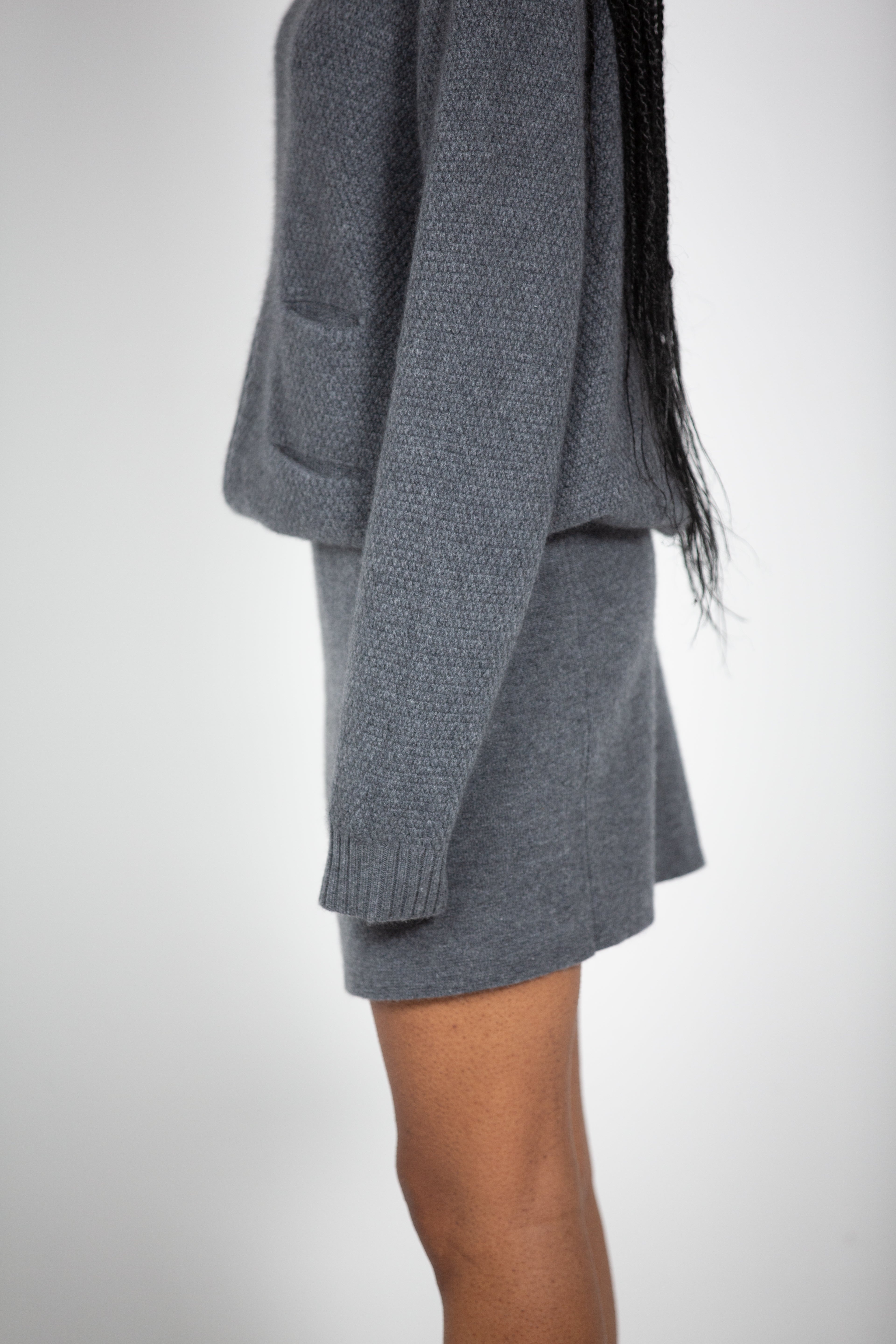 Tonot's Grey Short Skirt