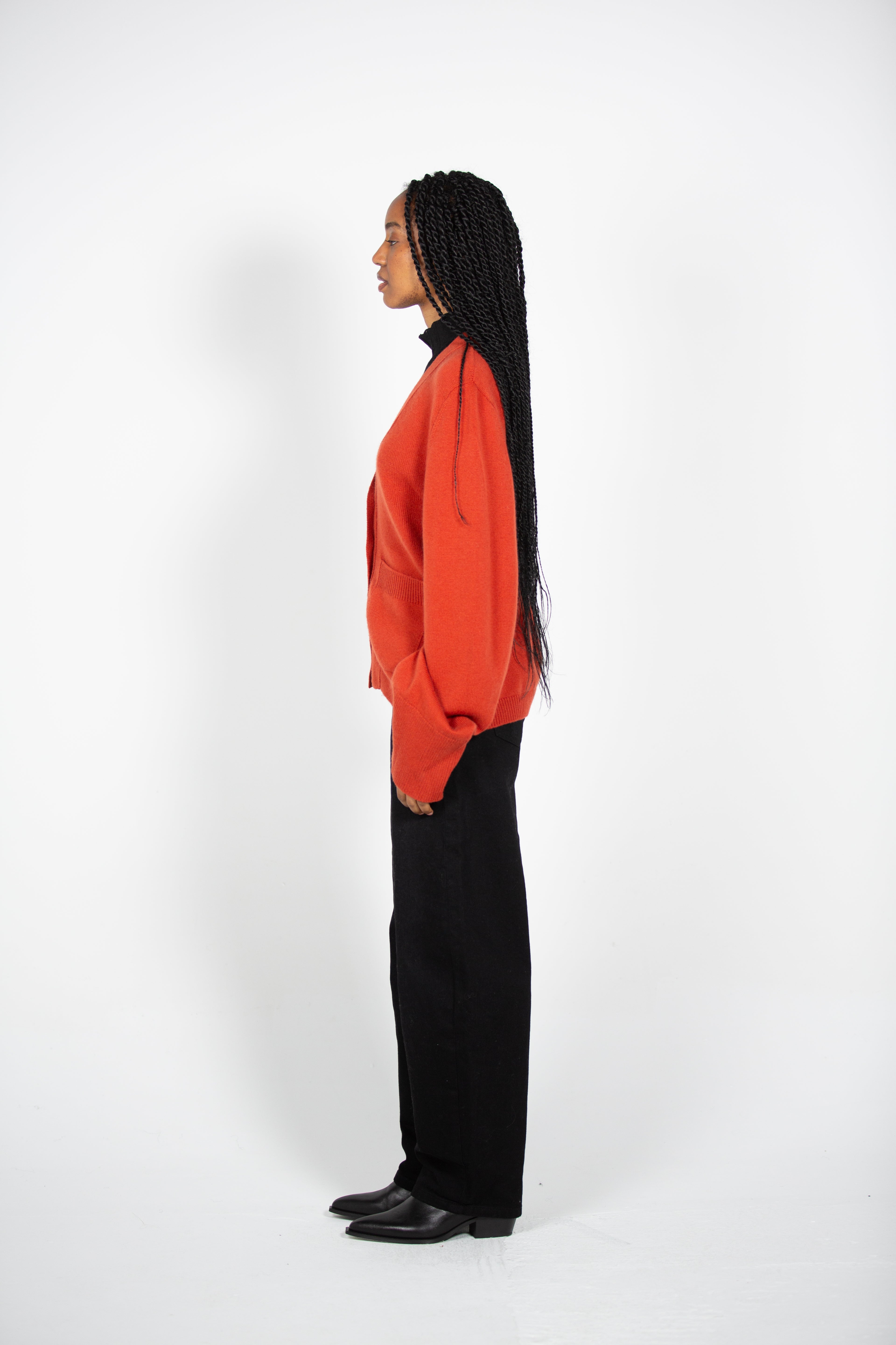 Tana's Orange Cardigan