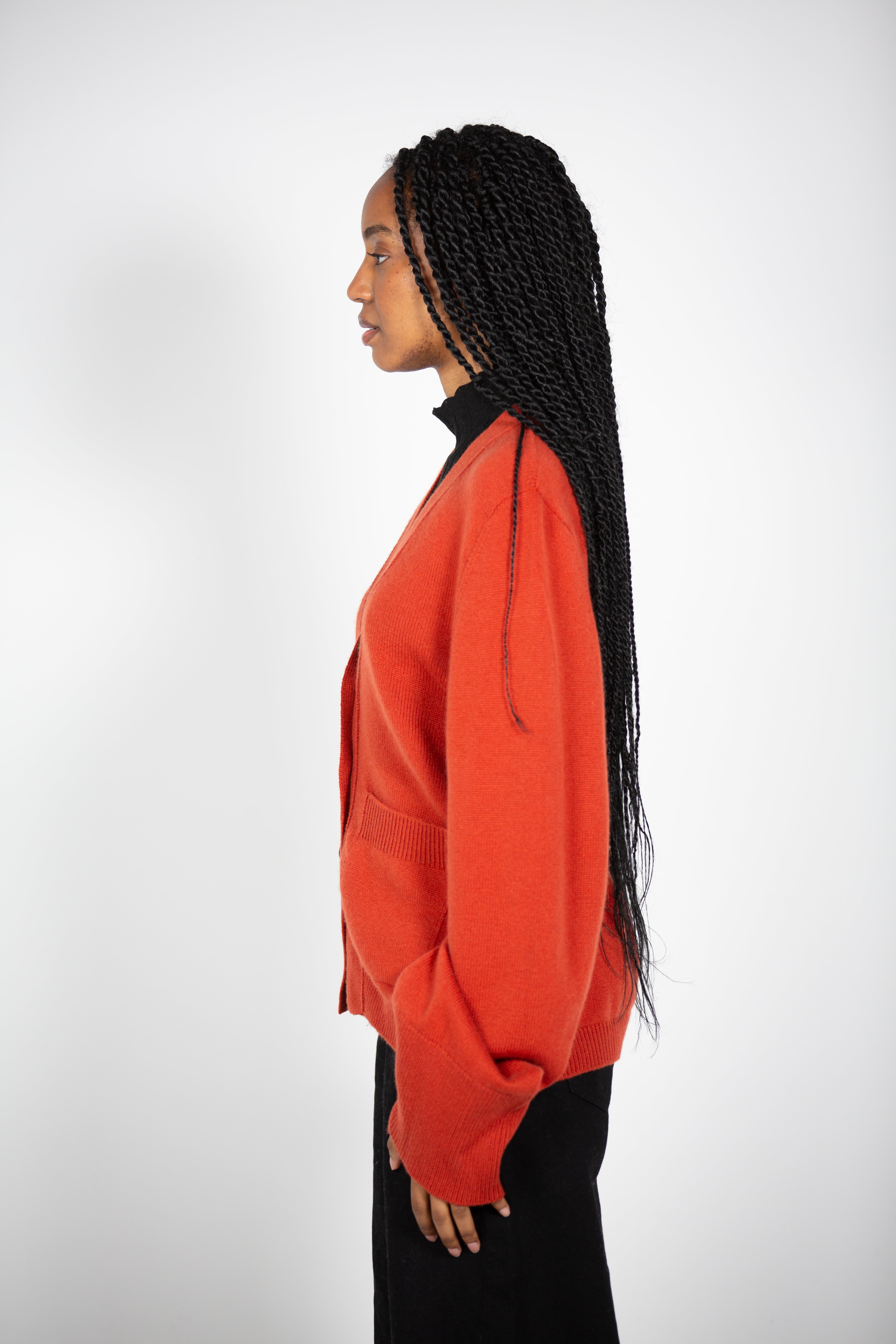 Tana's Orange Cardigan